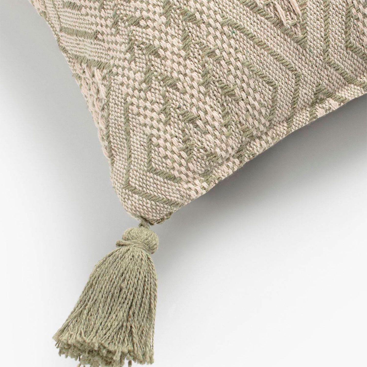 Funda Cojín algodón chicago 60x30 Verde-1