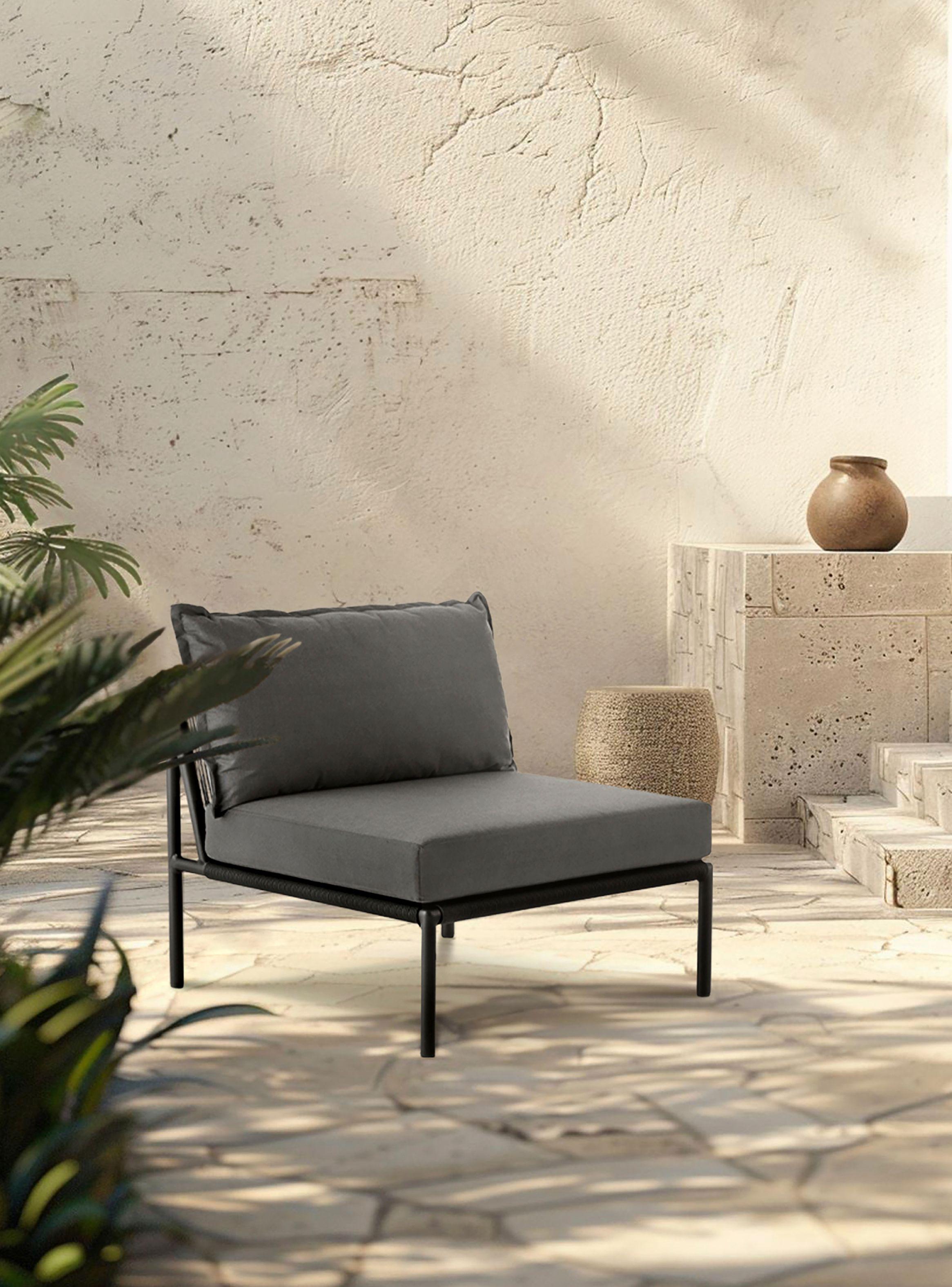 Sofá 1C Palermo Gris Oscuro-1