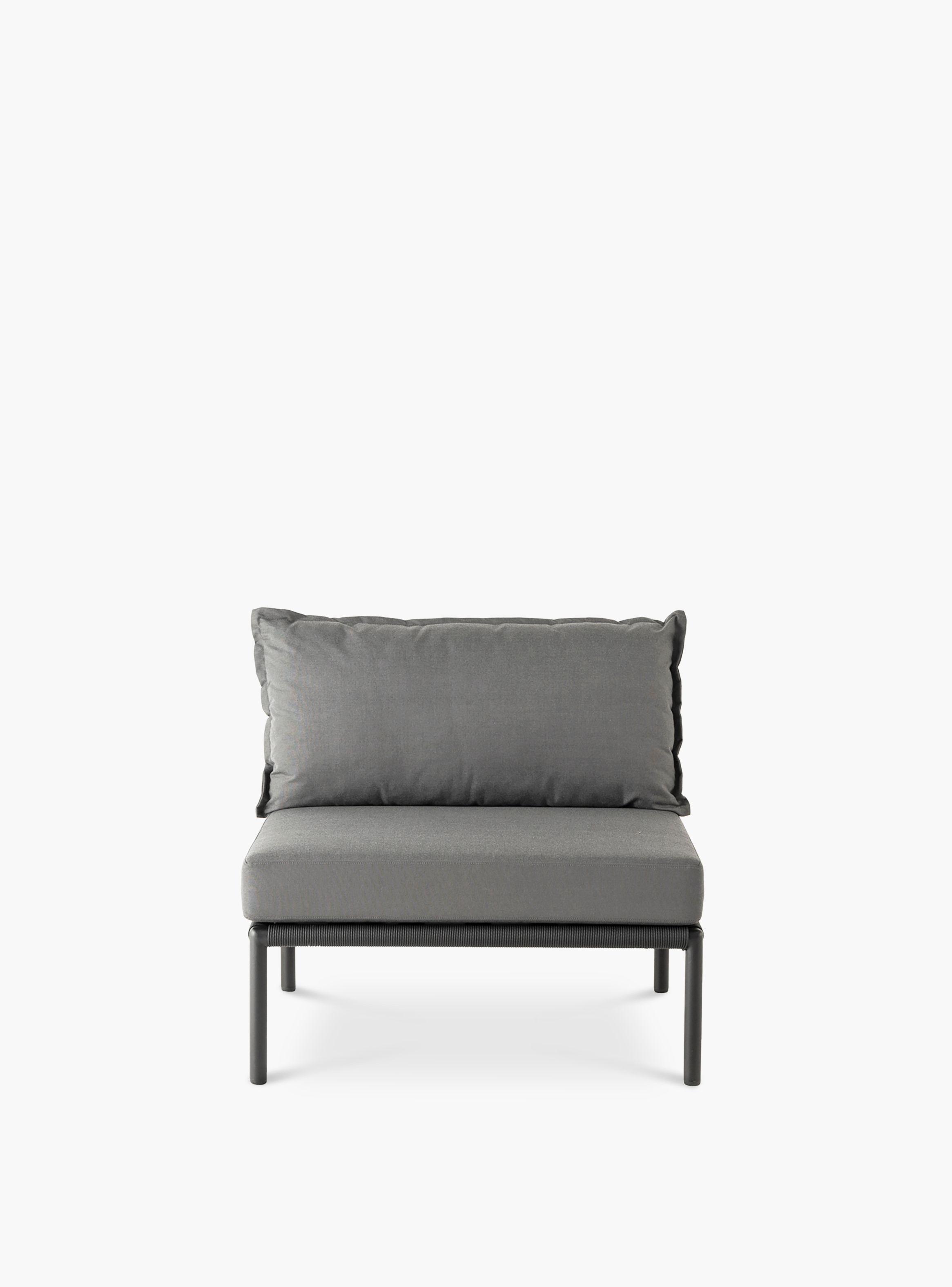 Sofá 1C Palermo Gris Oscuro-2