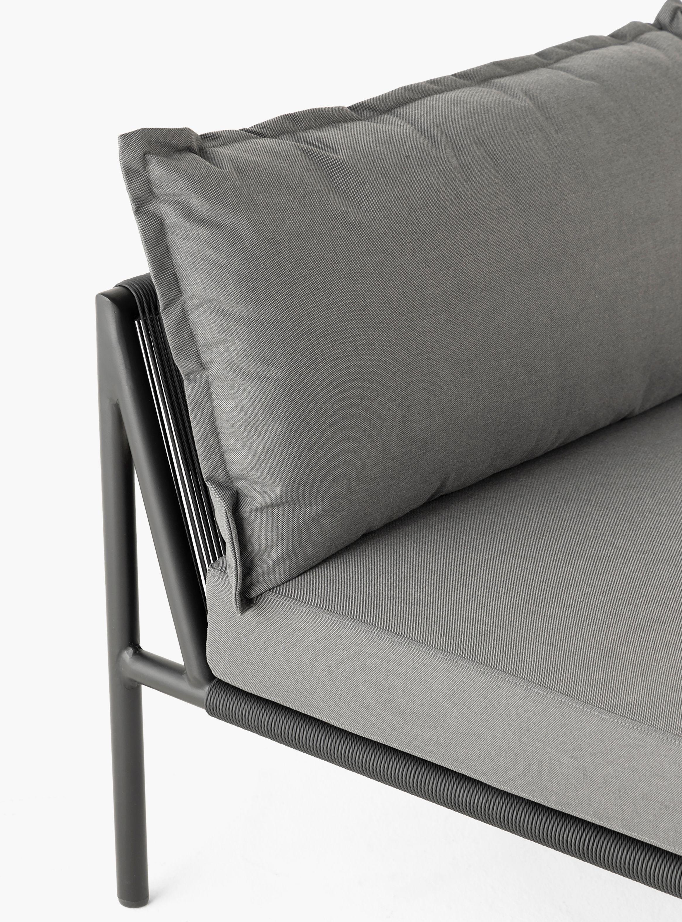 Sofá 1C Palermo Gris Oscuro-4