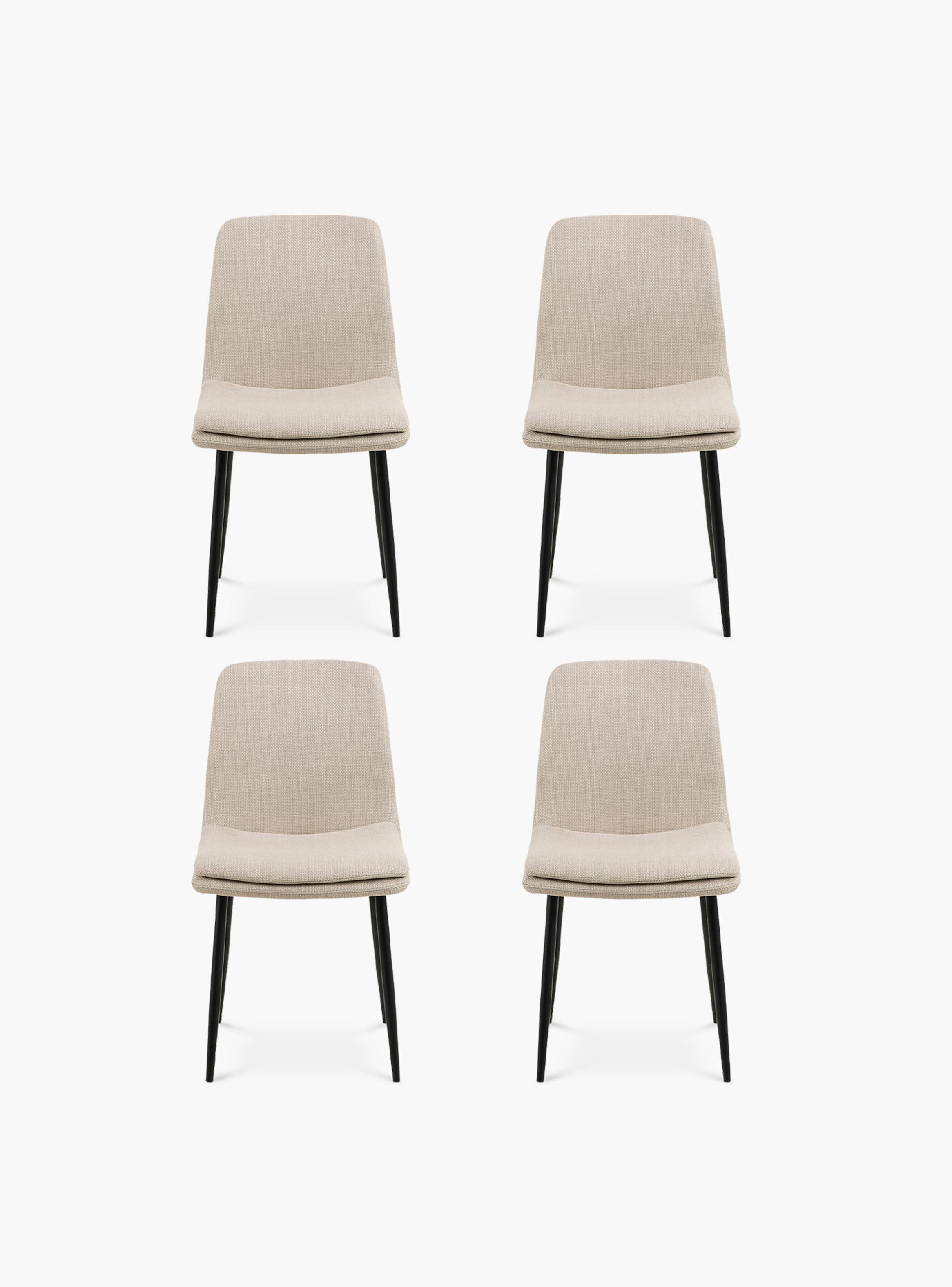 Pack 4 Silla Comedor Astrid Beige-0