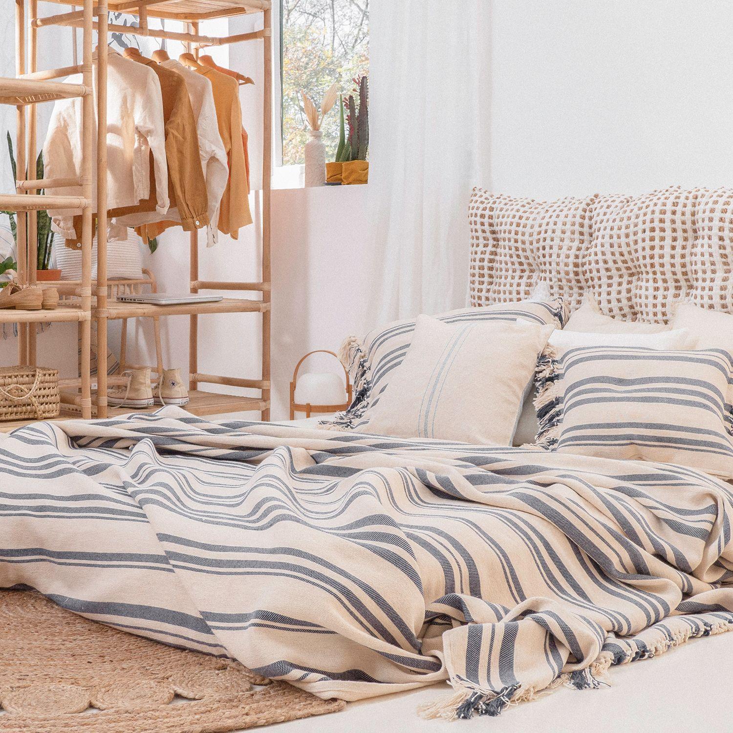 Cubrecama Juarez 1 1/2 Plazas Azul-3