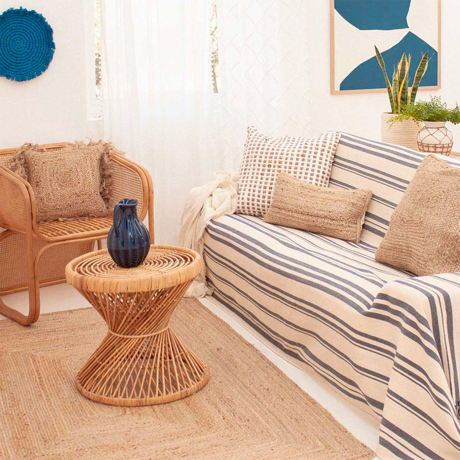 Cubrecama Juarez 1 1/2 Plazas Azul-5