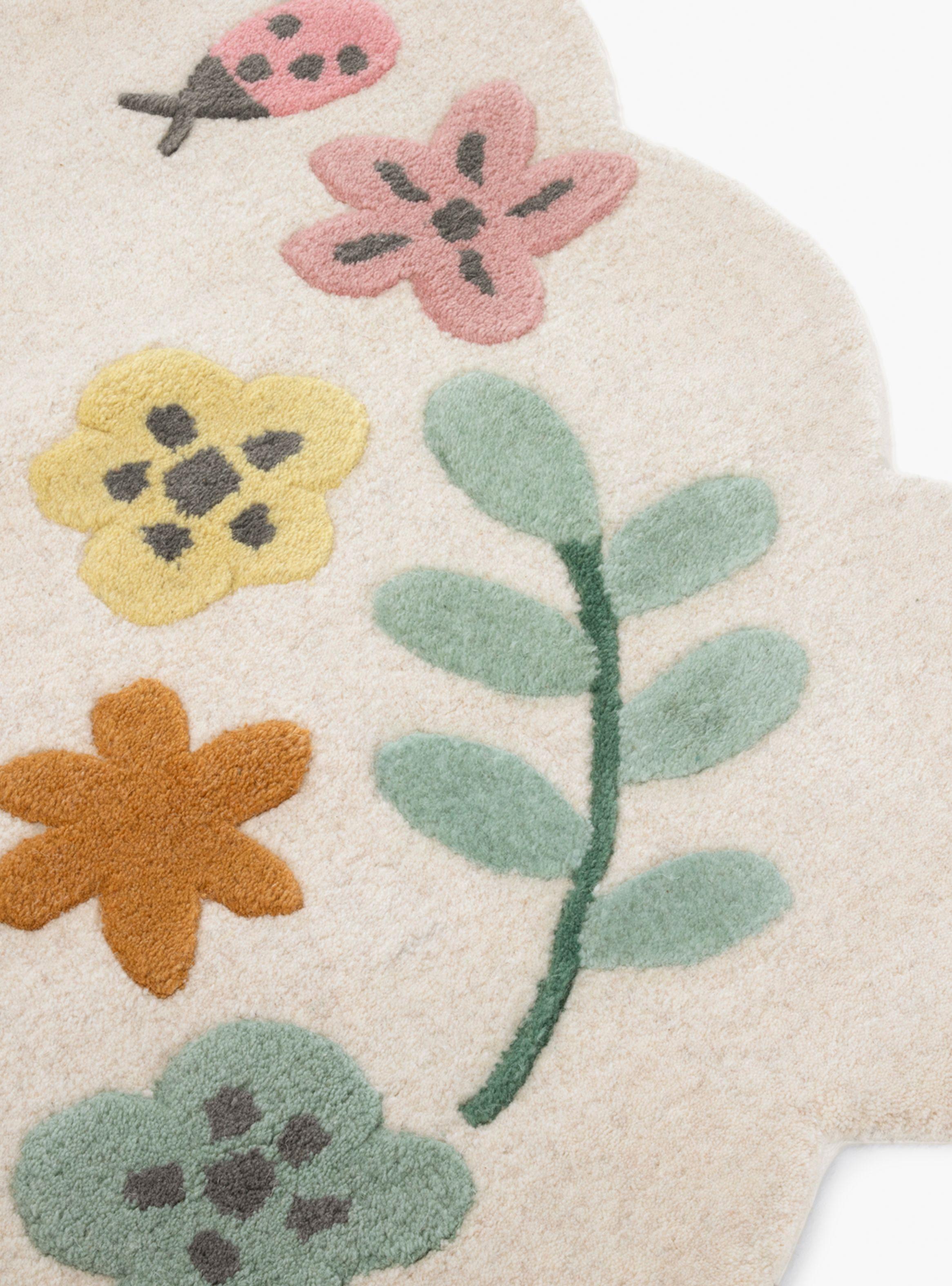 Alfombra Flores 90x130-4