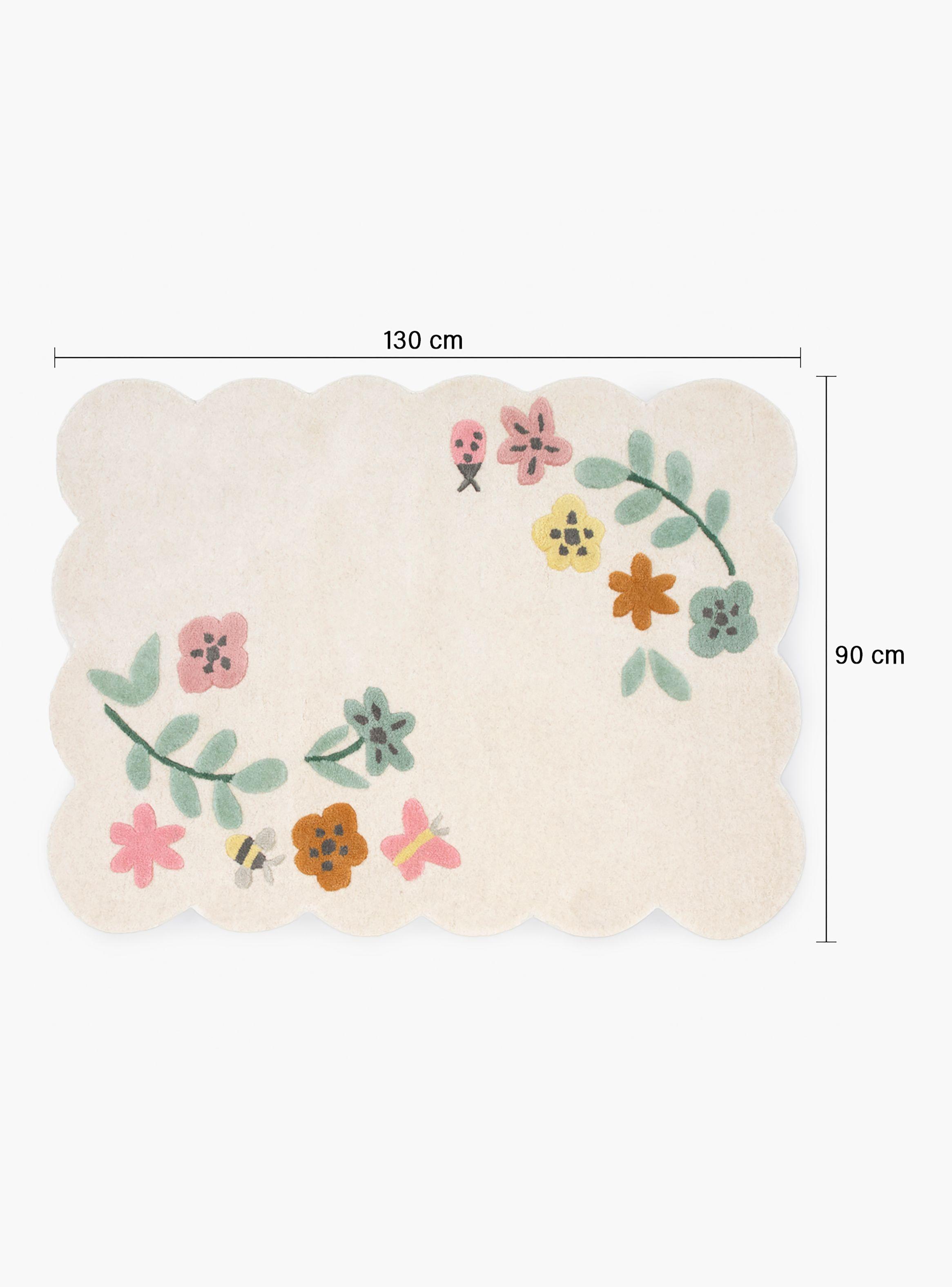 Alfombra Flores 90x130-6