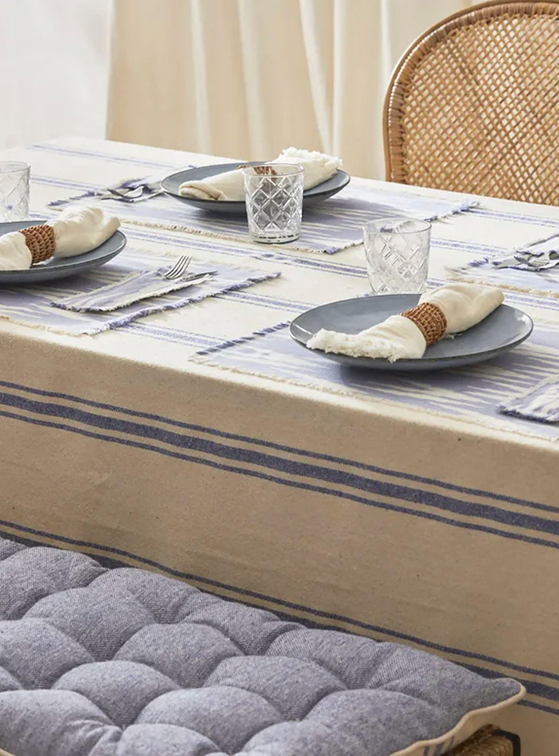 Cojín de Banqueta Bari Azul 120x40x4-4