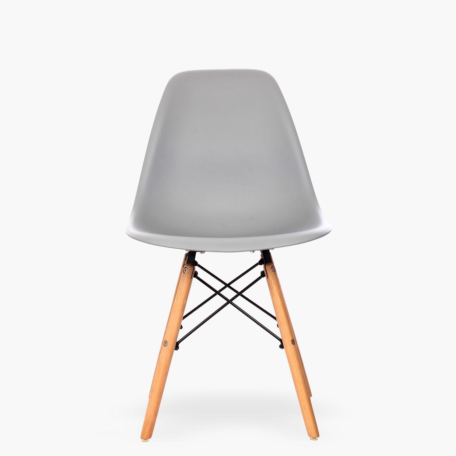 Silla DSW Réplica Eames Gris Claro-0
