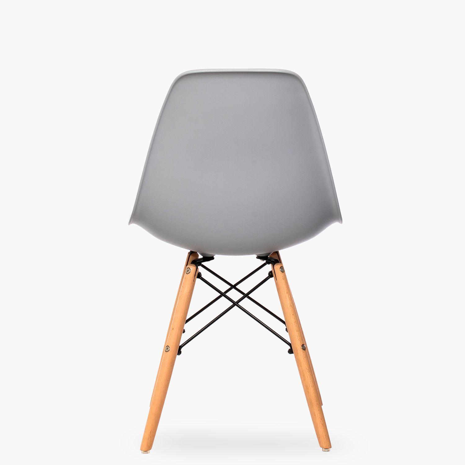Silla DSW Réplica Eames Gris Claro-4