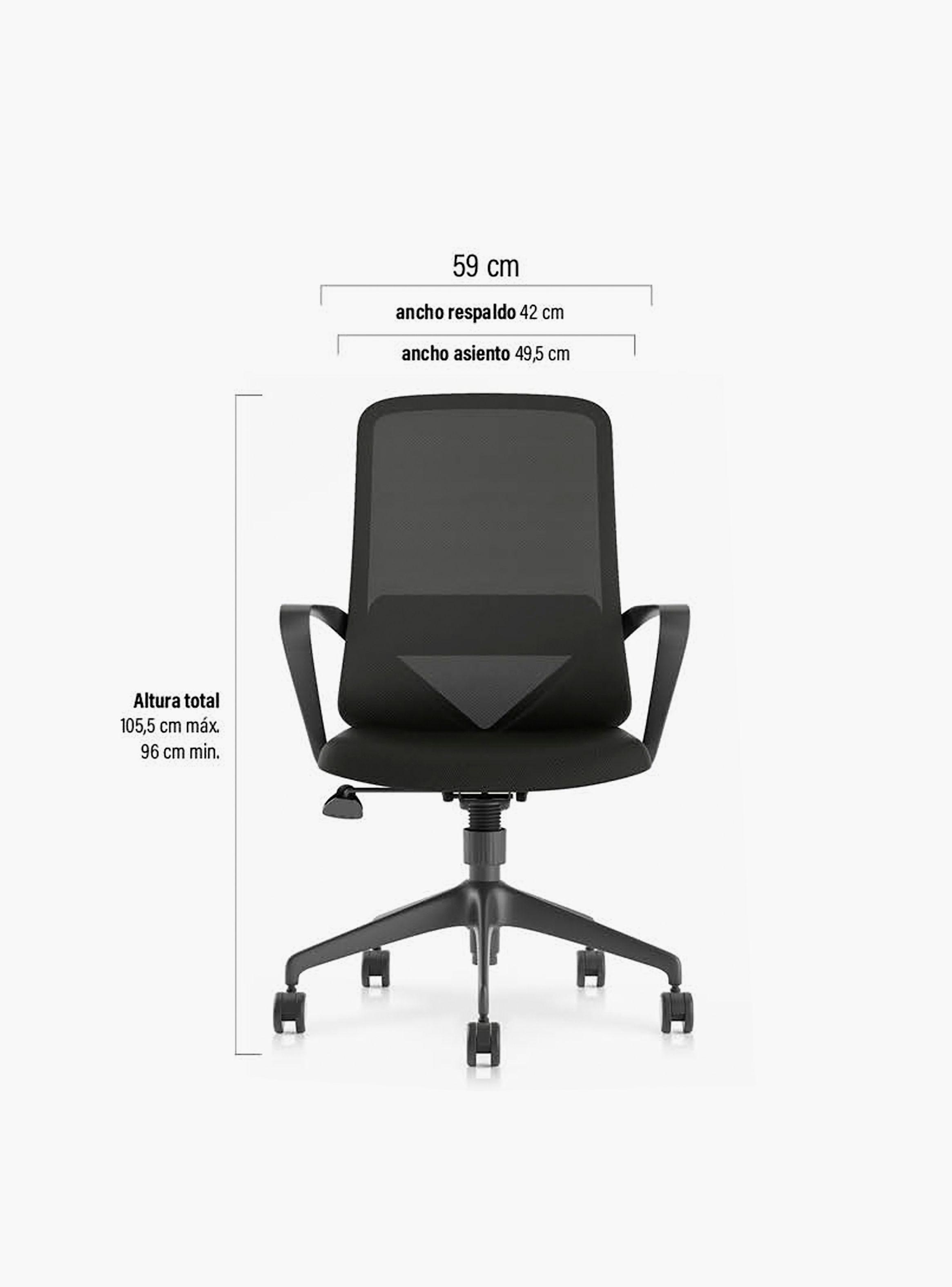 Silla Ejecutiva Oficina Vic Negro-6