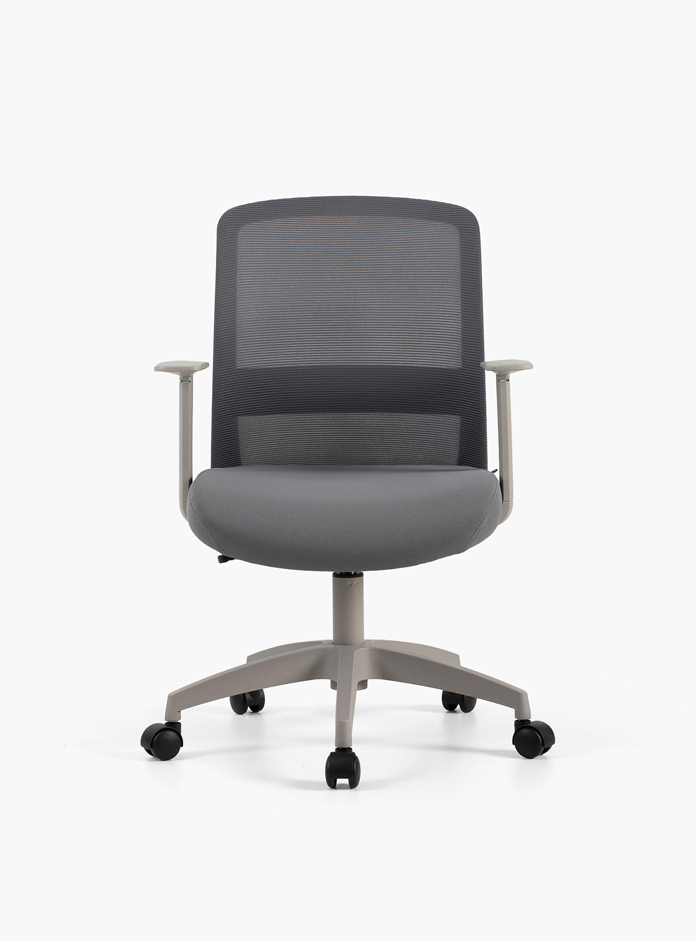 Silla Oficina Mesh Gris Claro-0