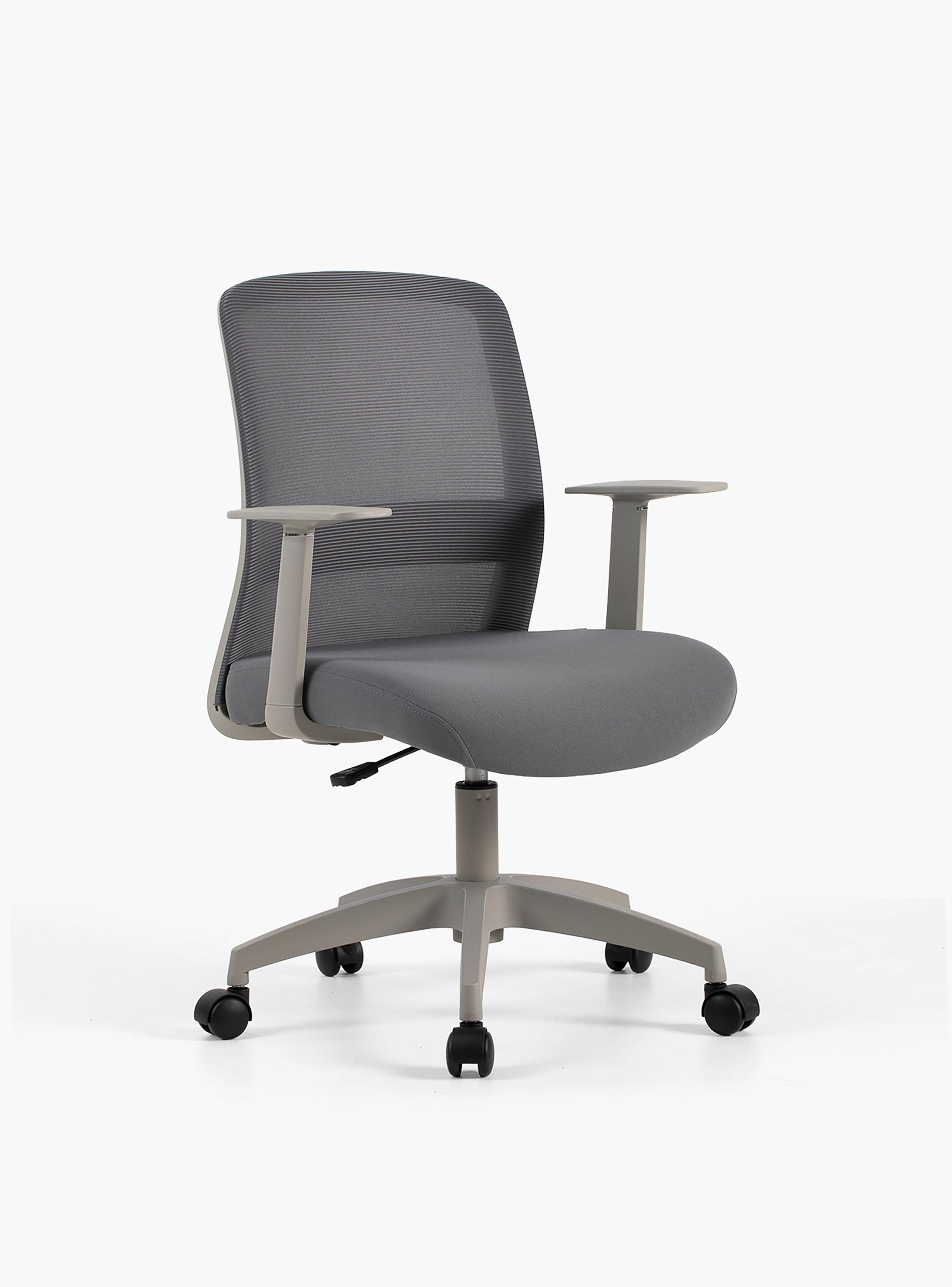 Silla Oficina Mesh Gris Claro-1