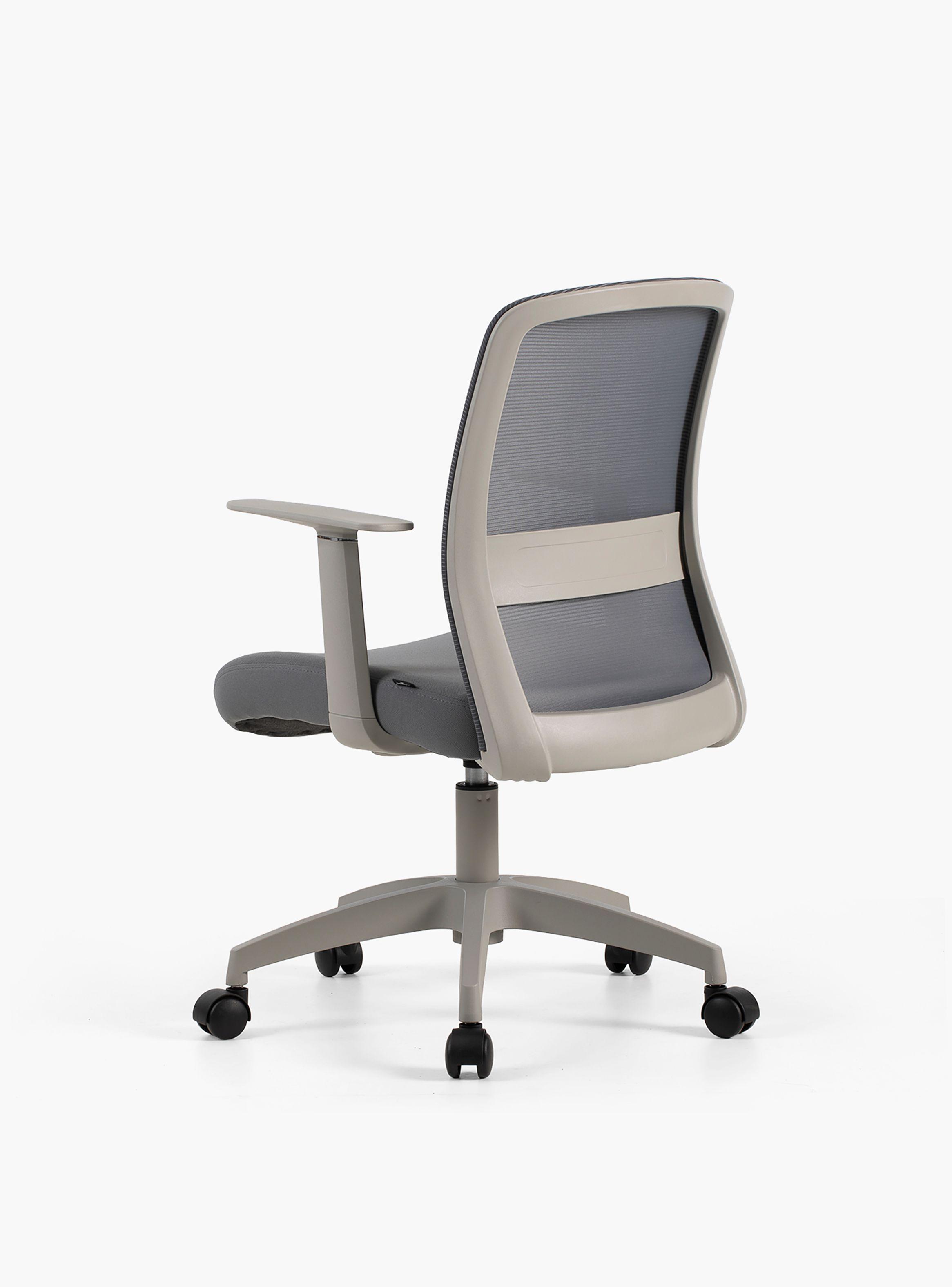 Silla Oficina Mesh Gris Claro-5