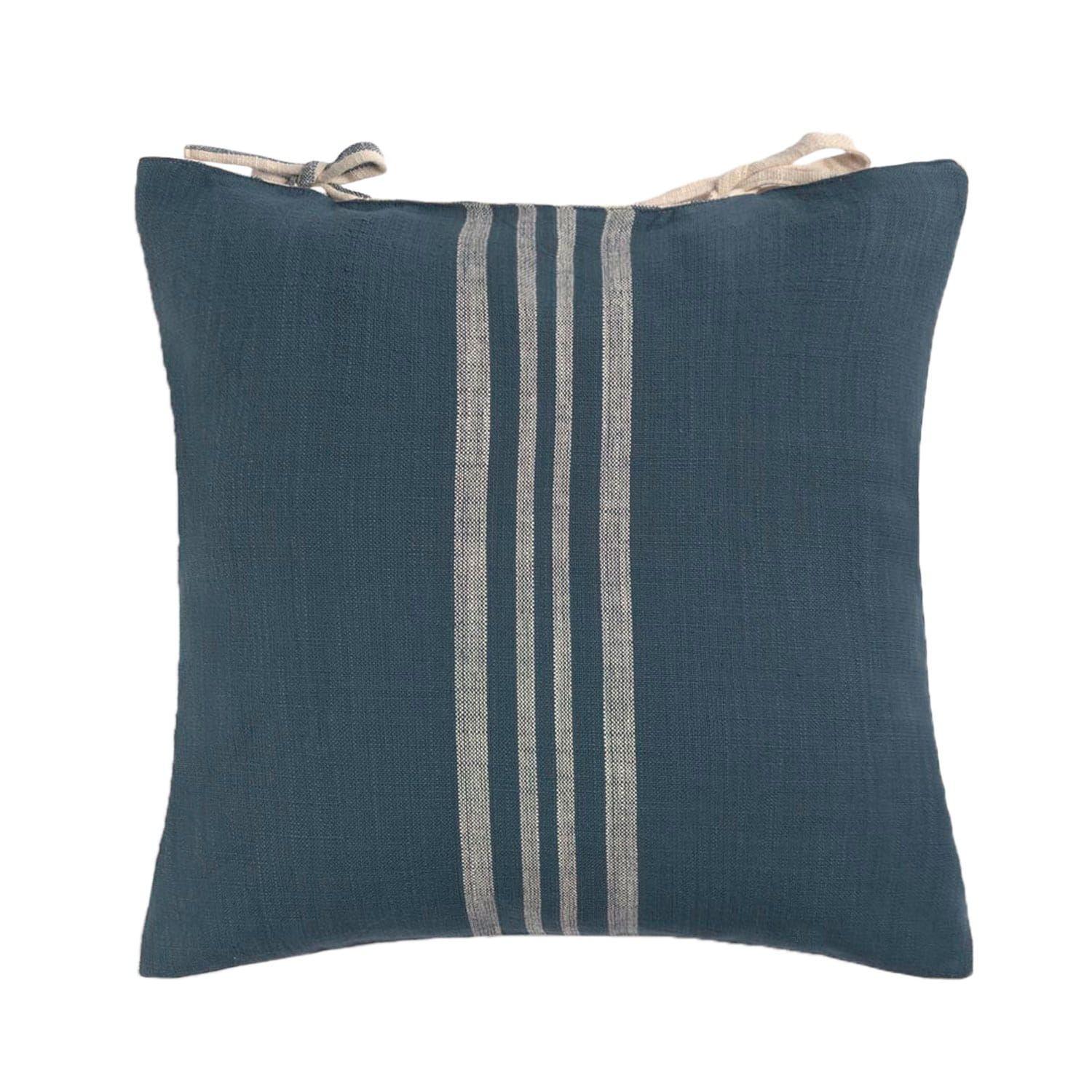 Funda Cojin Algodon Caspio Azul 45x45-0