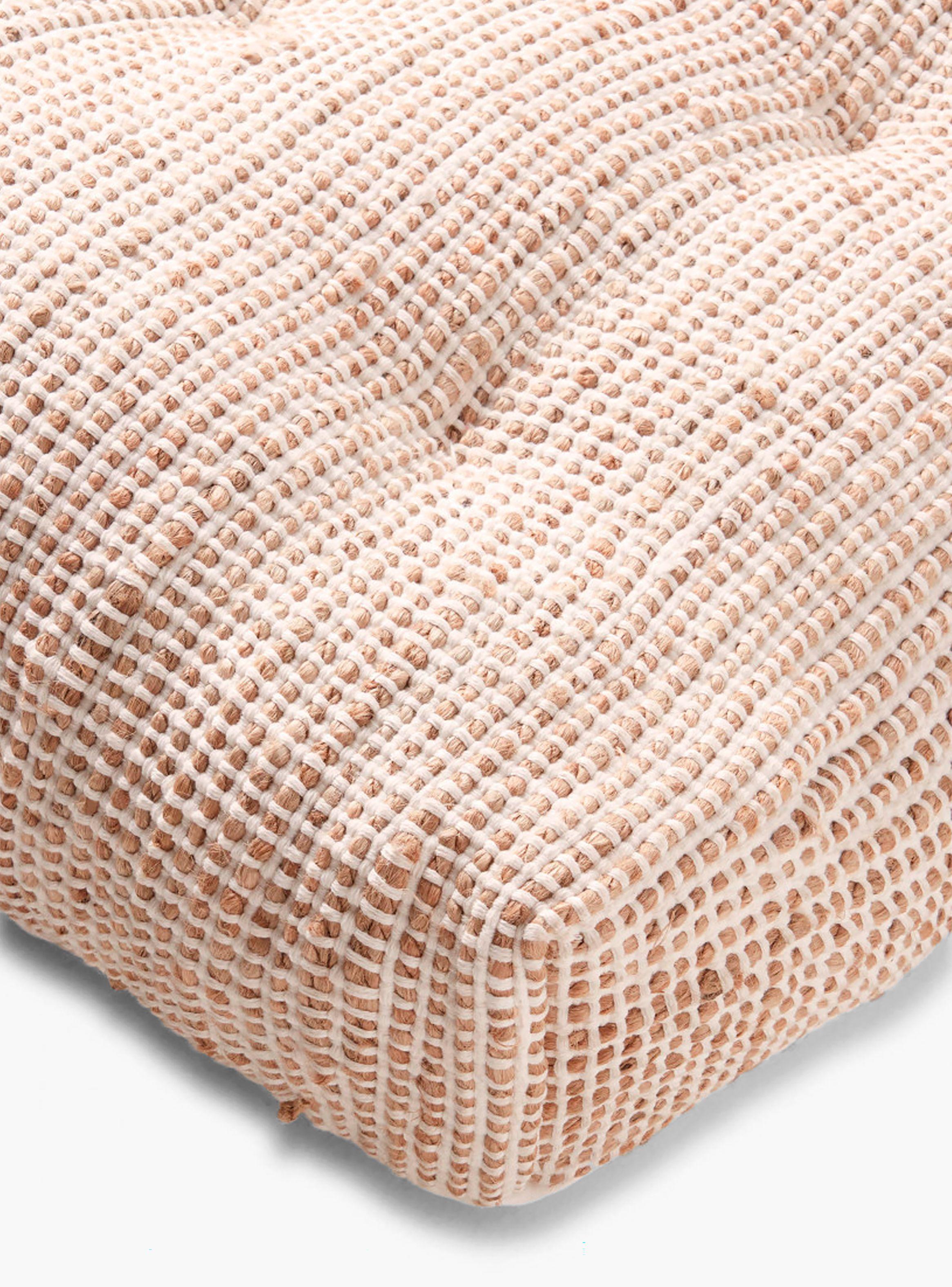 Cojín de Suelo West 120x60x13 Blanco-2