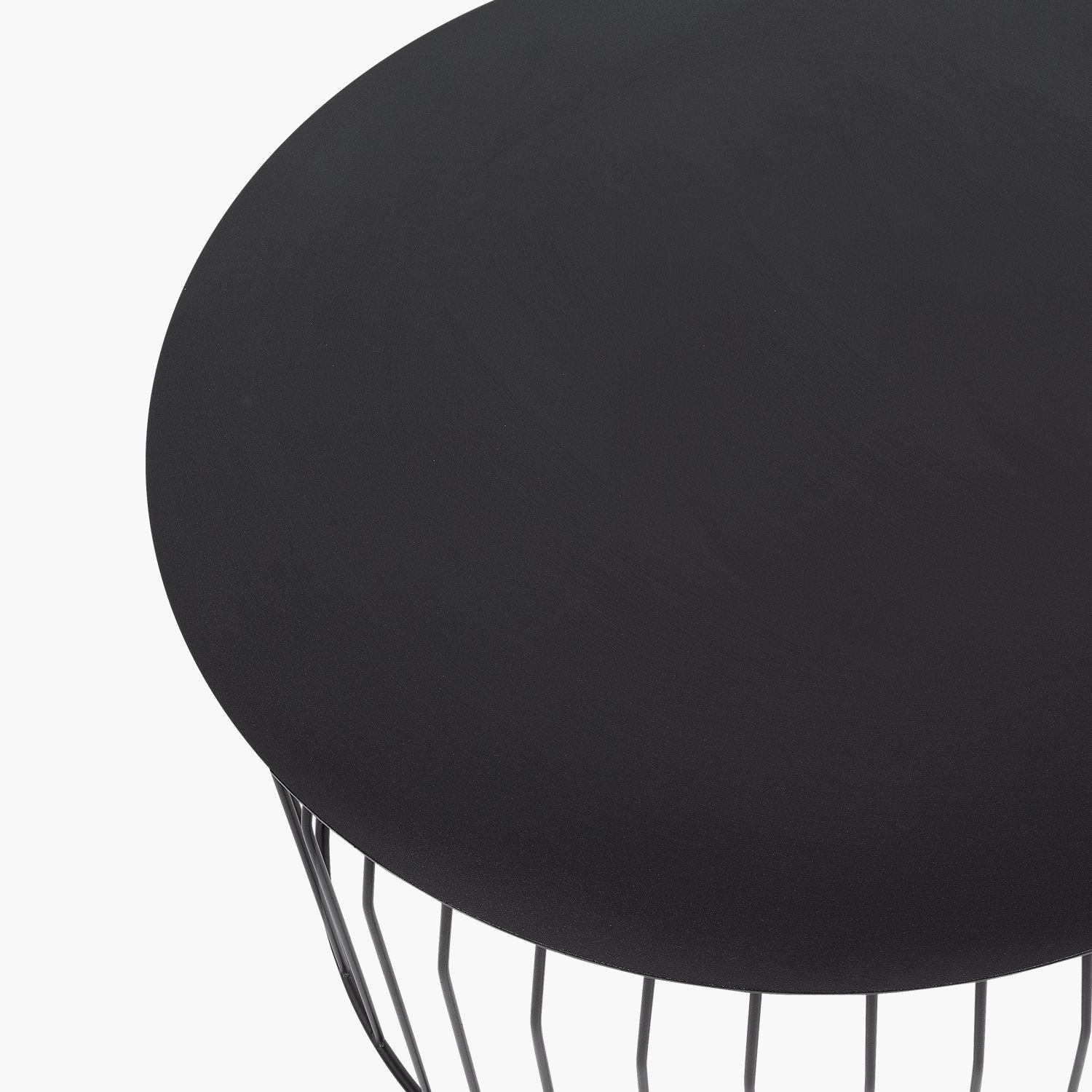 Mesa de Centro Wire DIAM 60 Negro-2