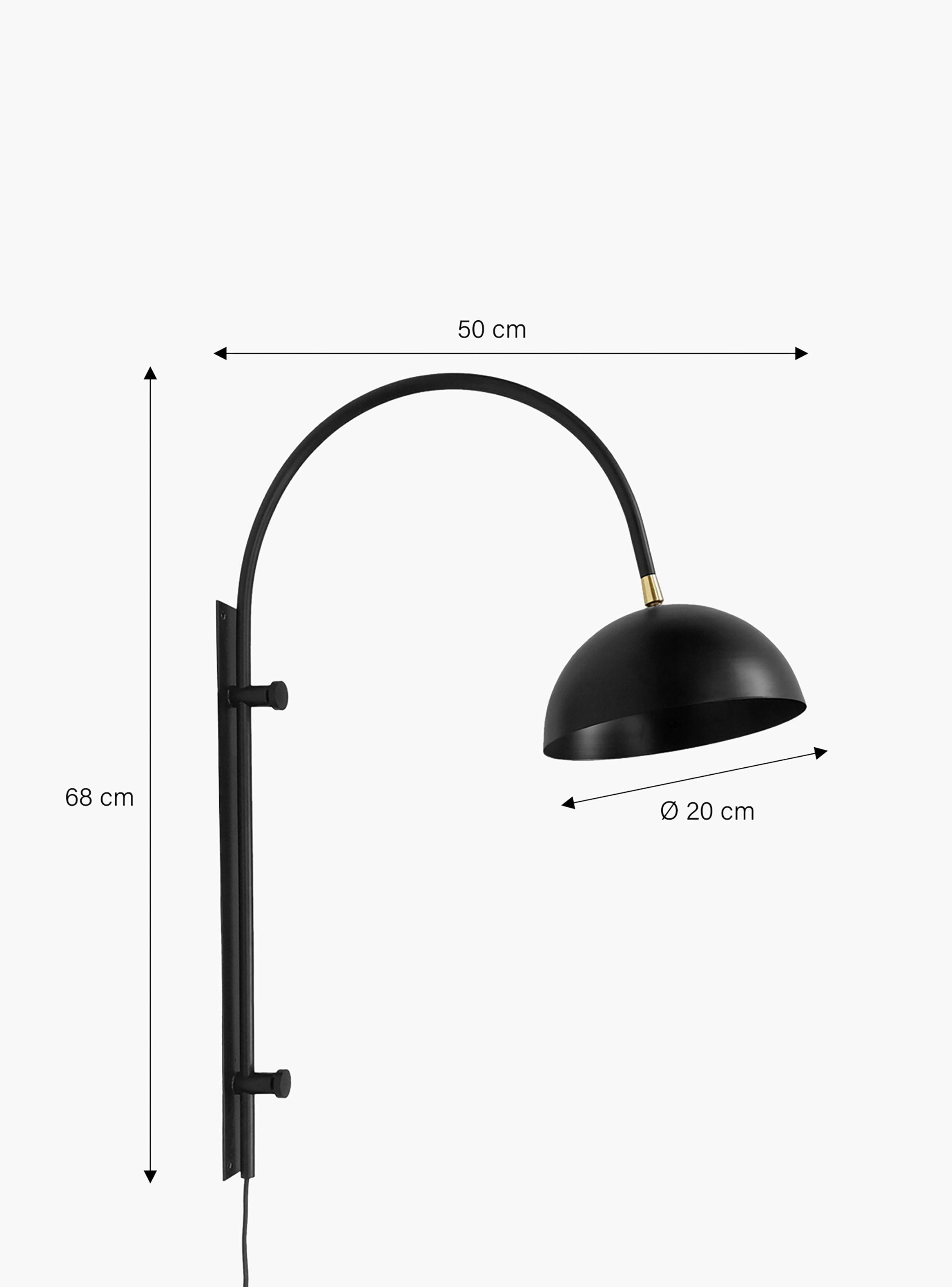 Lámpara de Pared Bogen Negro-3