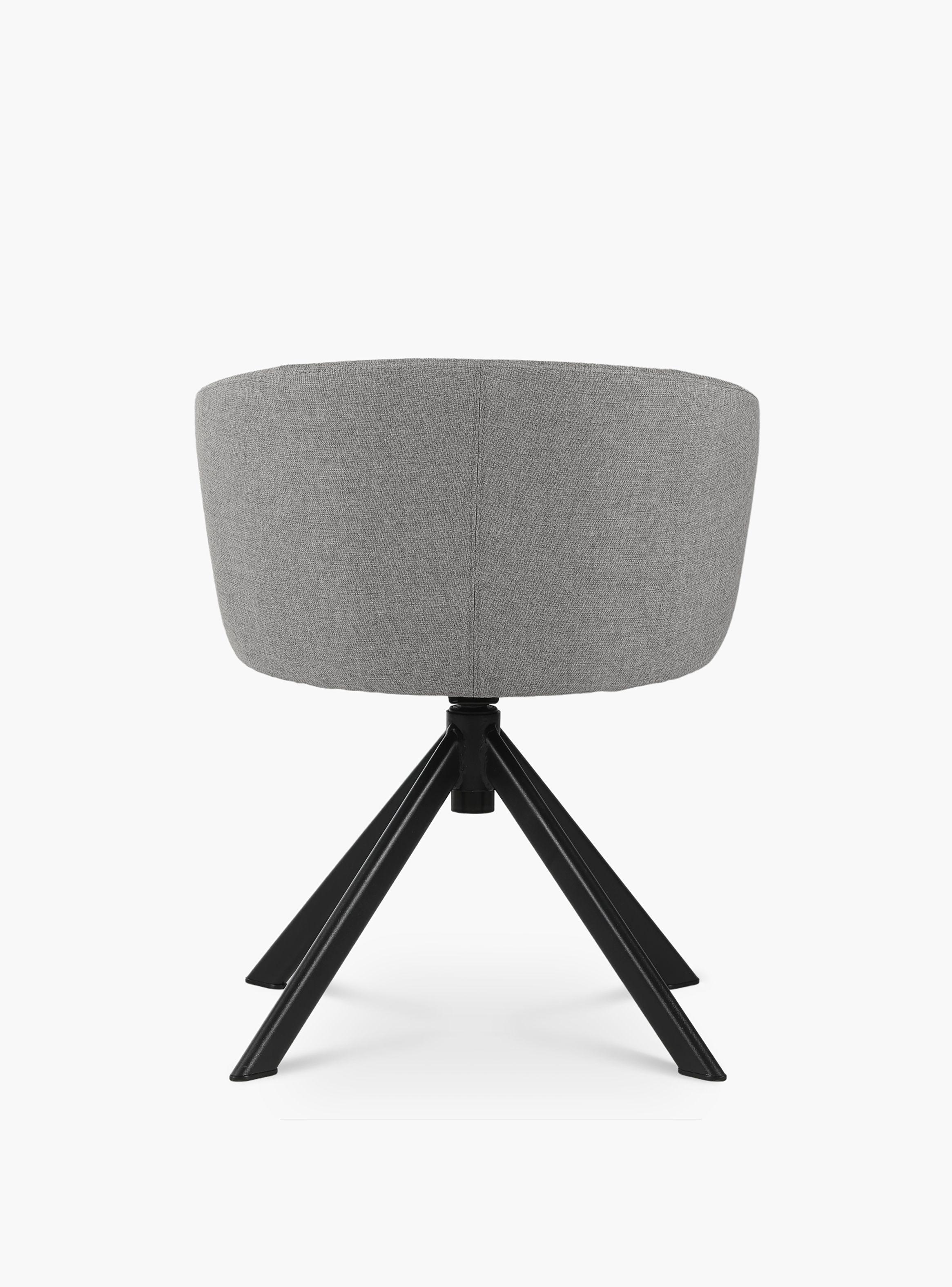 Silla Home Office Anton Giratoria Gris-4