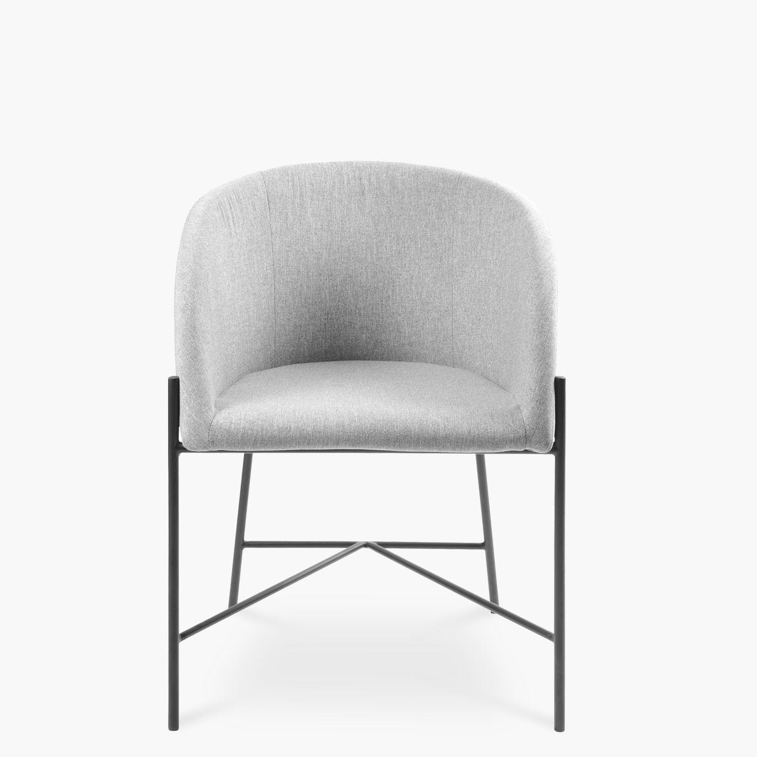 Silla Tapizada Noelia Gris-0