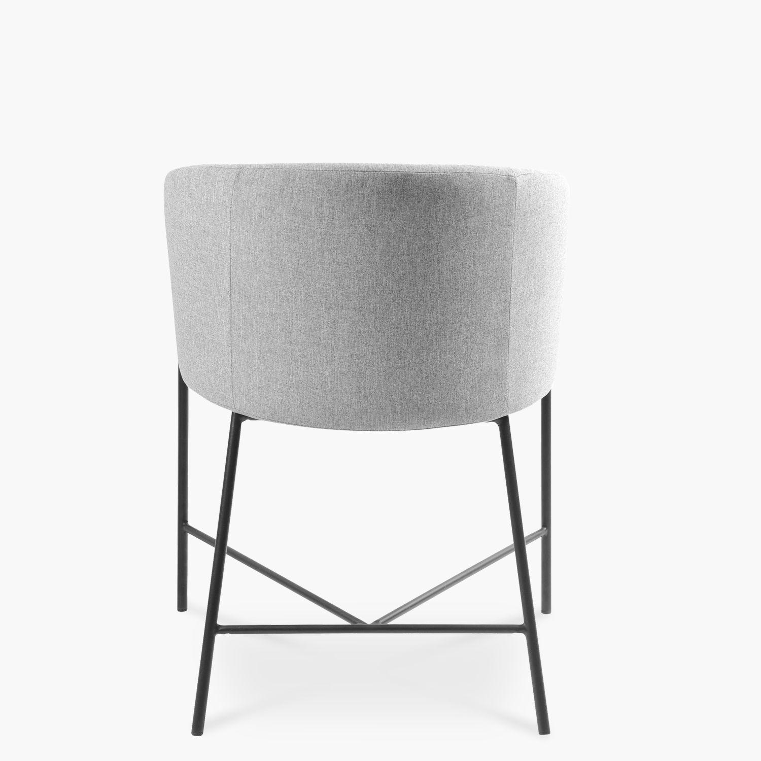 Silla Tapizada Noelia Gris-3