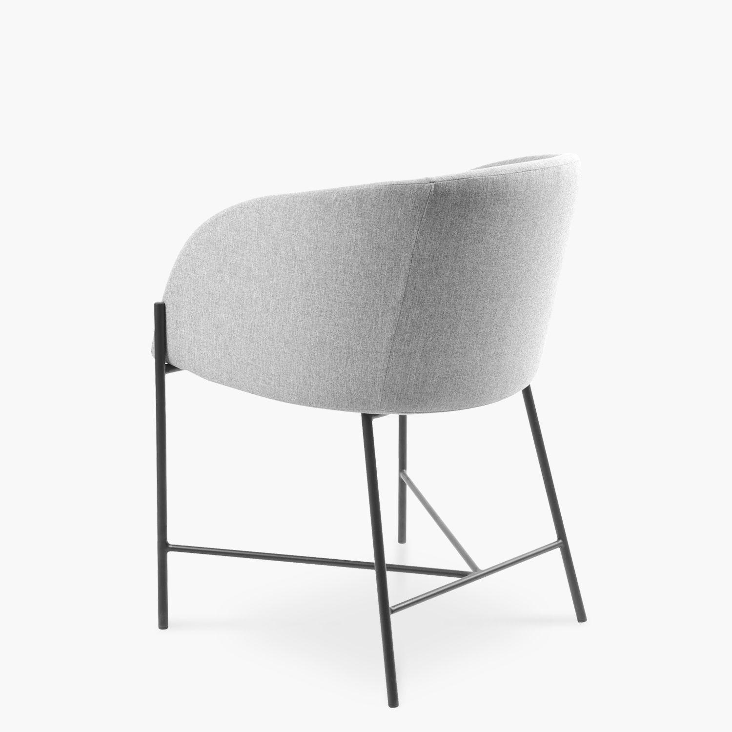 Silla Tapizada Noelia Gris-4