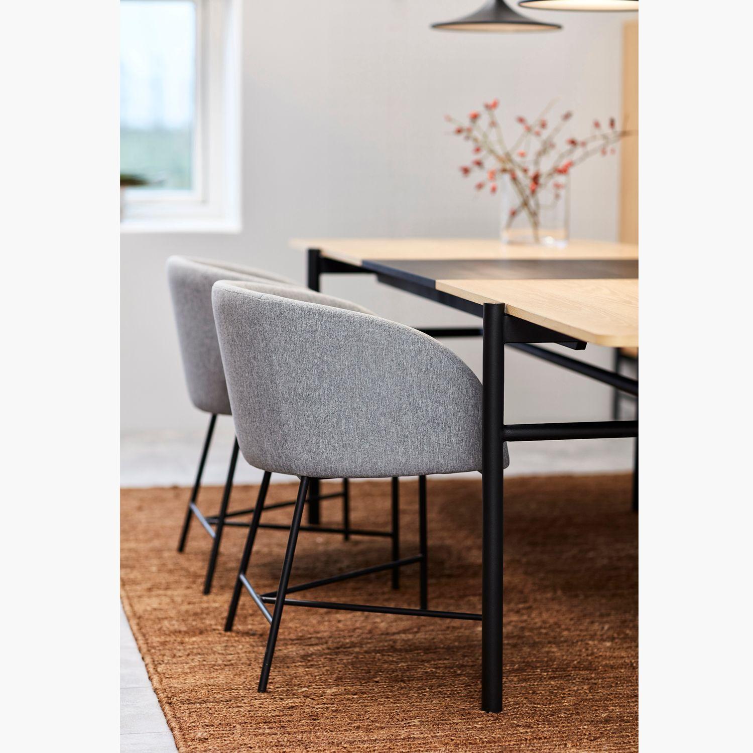 Silla Tapizada Noelia Gris-7