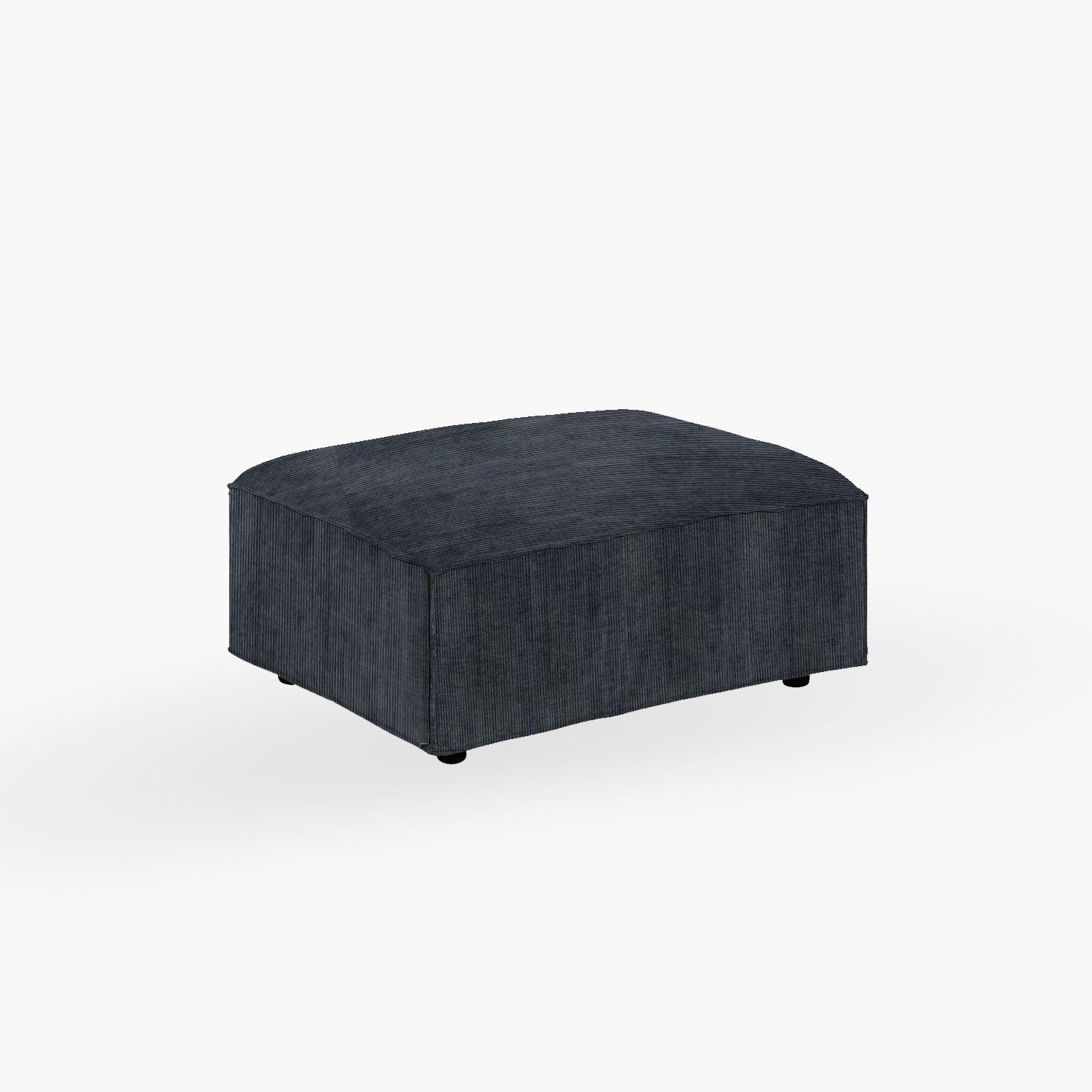 Seccional Ottoman Fairfield Gris Oscuro-0