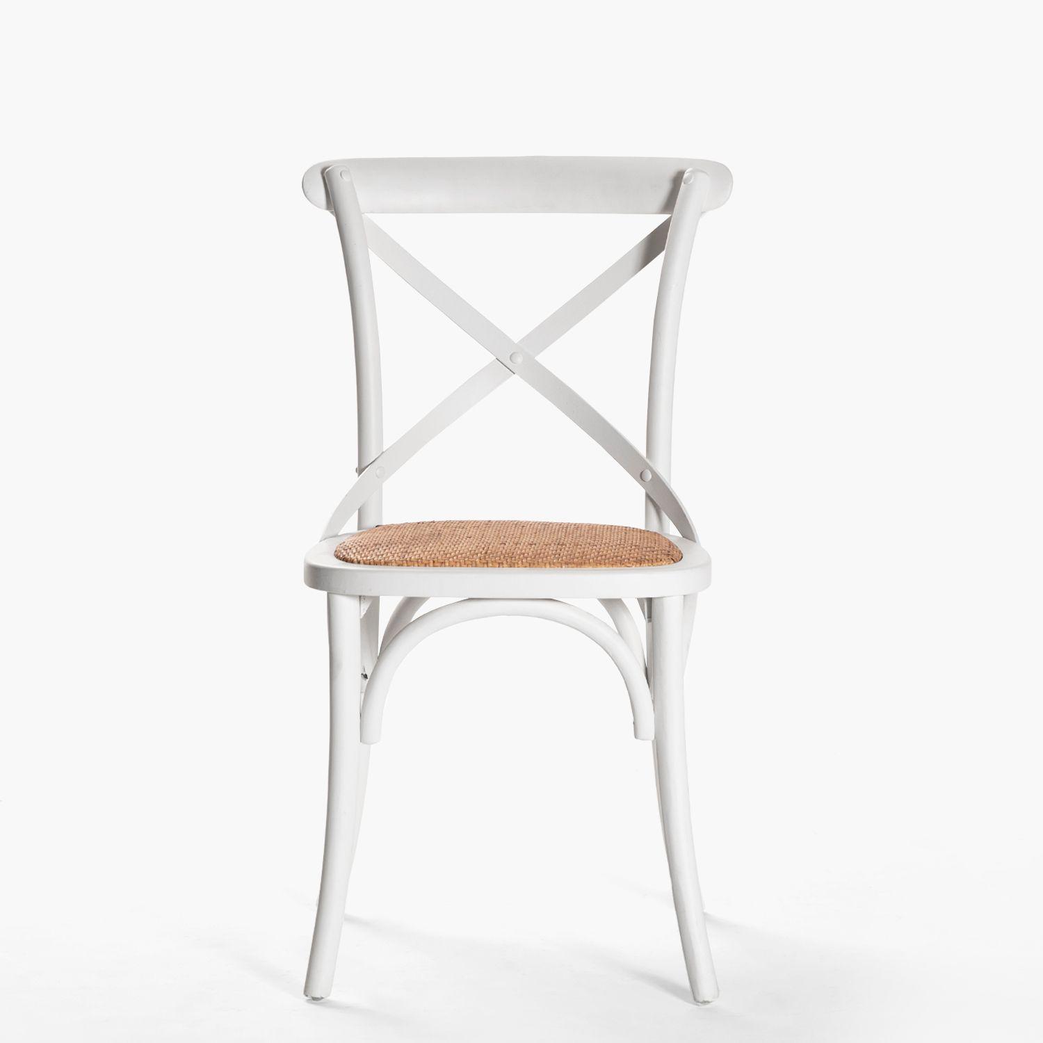 Silla Madera Tradition Rattan Blanco-2
