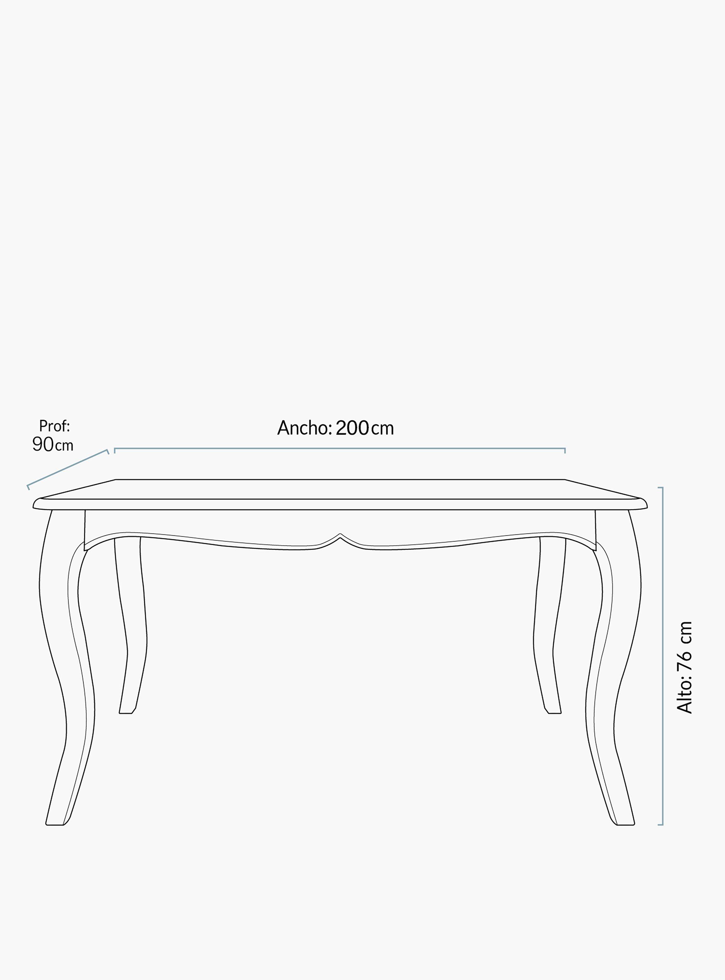 Mesa Comedor Olmo Natural 200-4