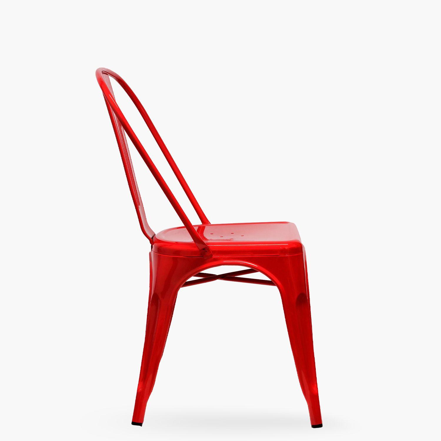 Silla Tolix Réplica Rojo-4