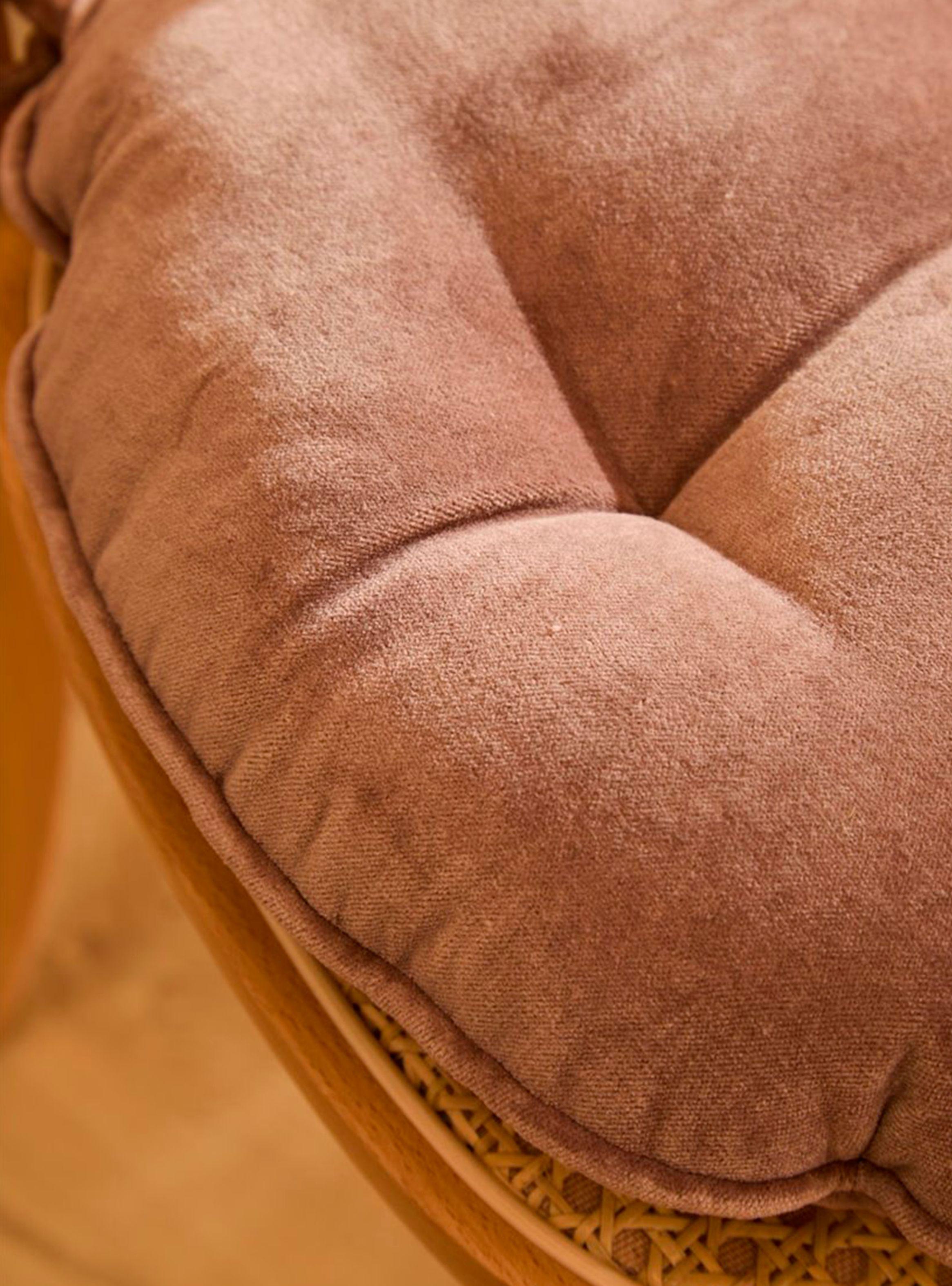 Cojín de Silla Velur Diam 40 Café-2