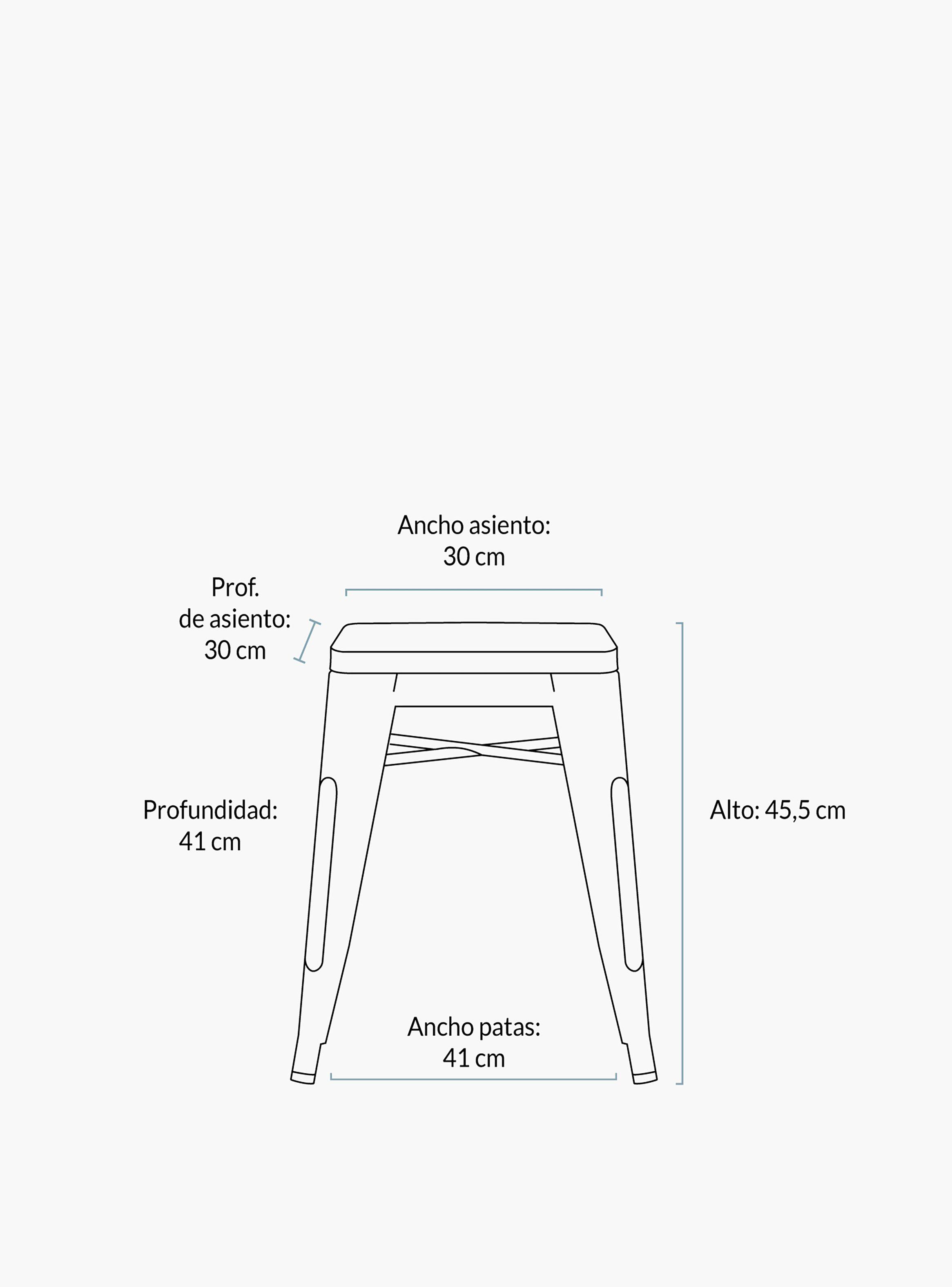 Piso Tolix Asiento Plata-4