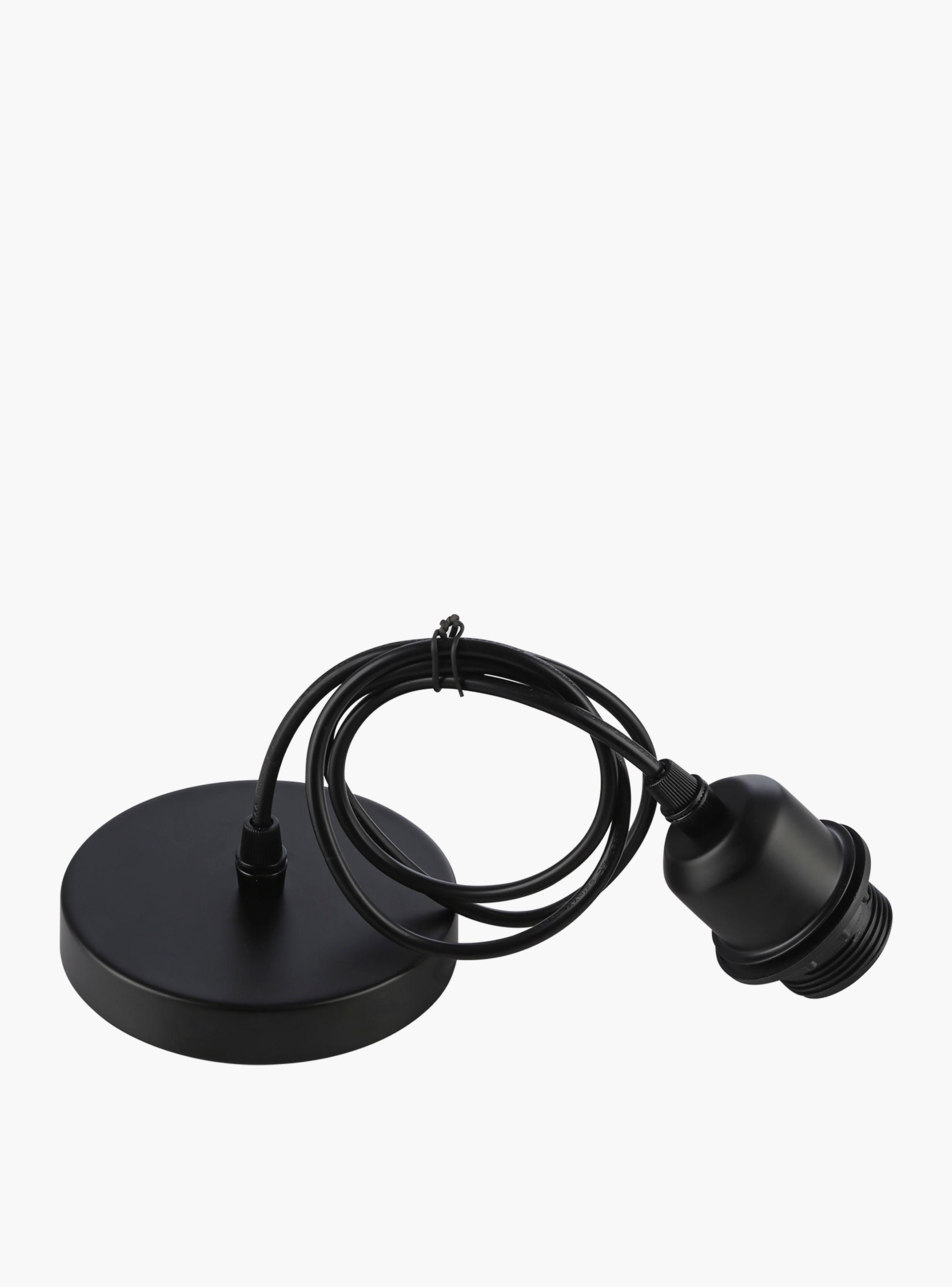 Lámpara de Colgar Soquete Negro-2