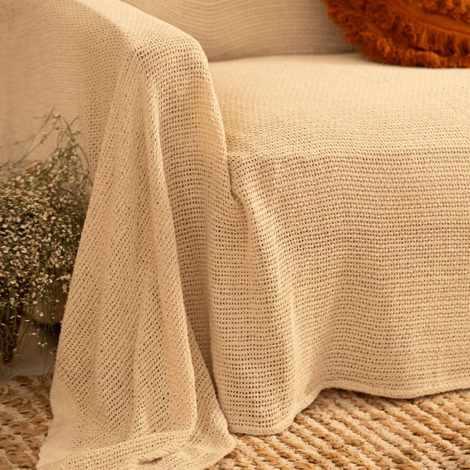 Cubrecama Red 180x260 Crudo (Cama 1 o 1 1/2 Plazas)-3