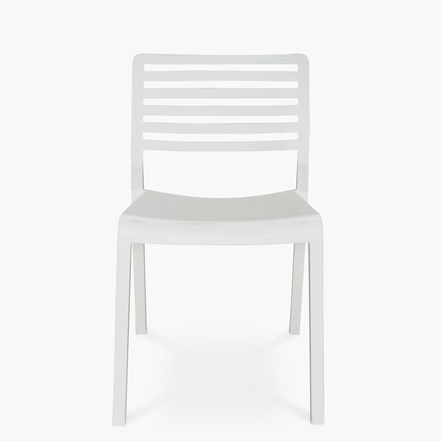 Silla Plástico para exterior Barcelona Blanco-0