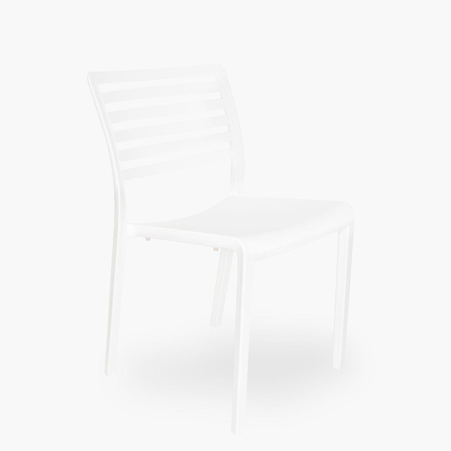 Silla Plástico para exterior Barcelona Blanco-4