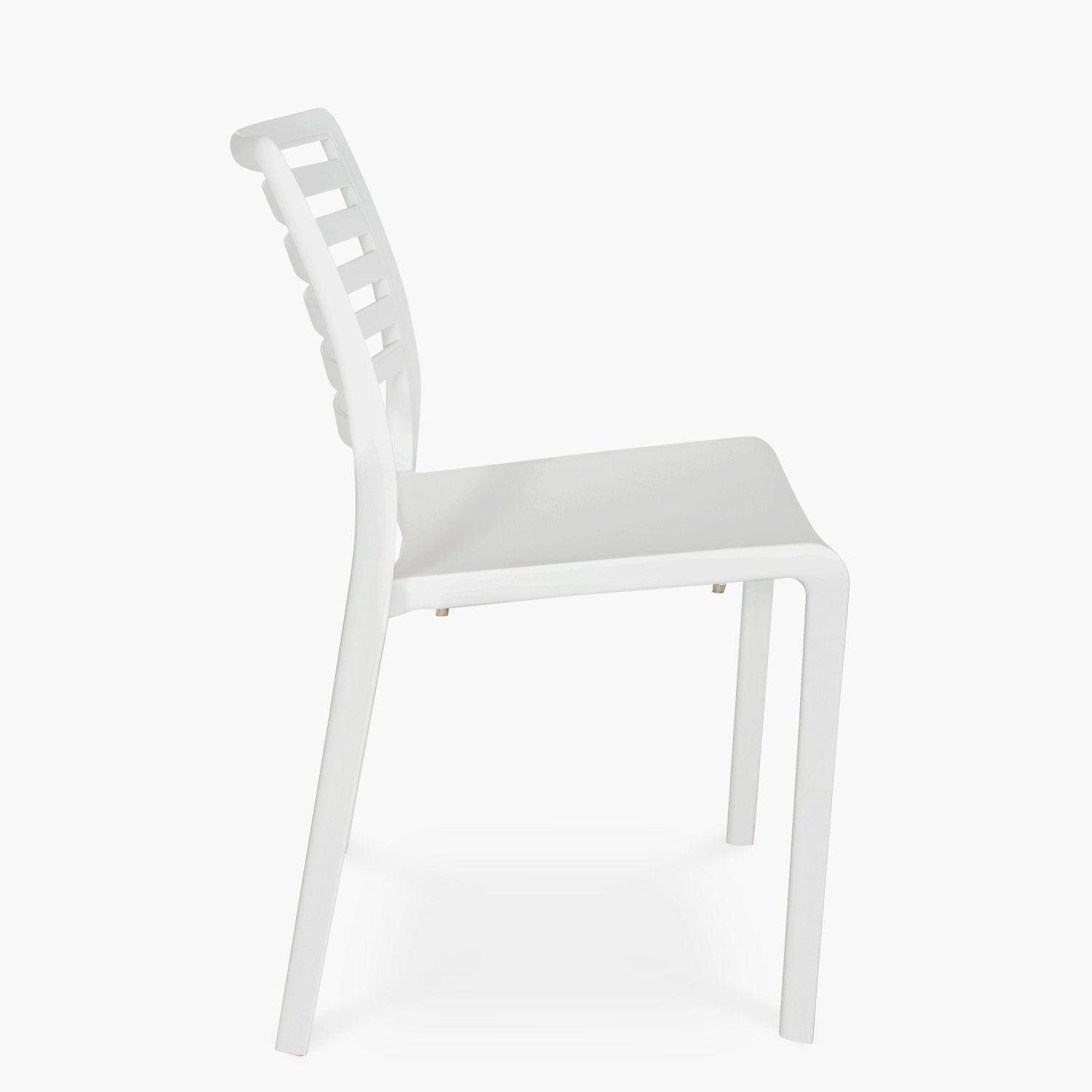 Silla Plástico para exterior Barcelona Blanco-7