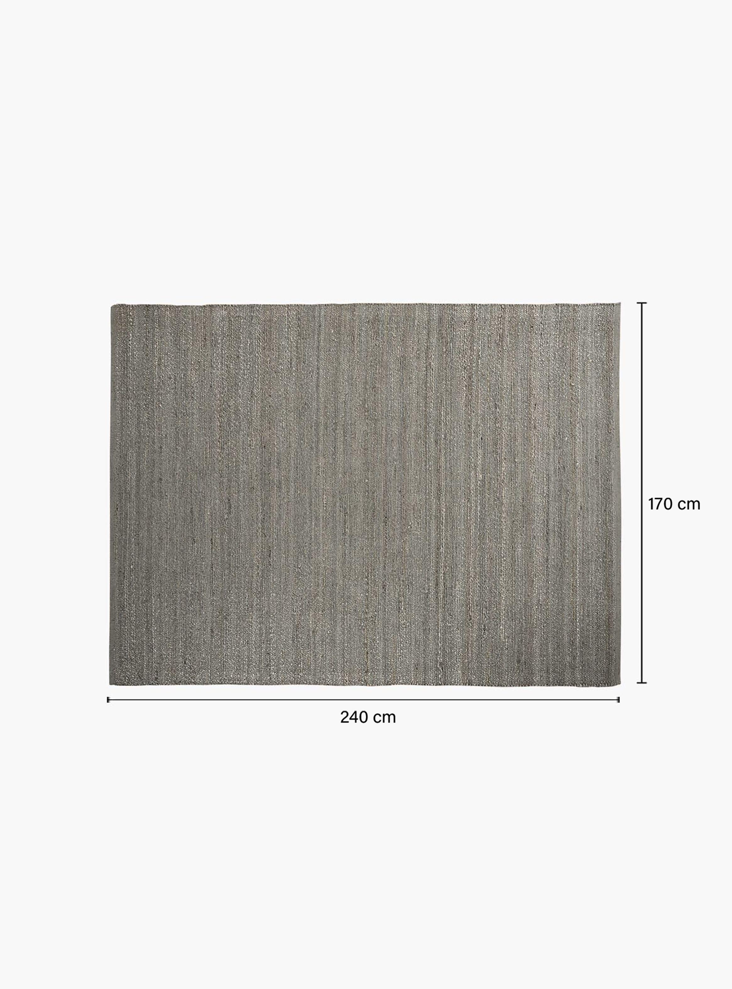 Alfombra Yute Sahara 170x240 Gris oscuro-4