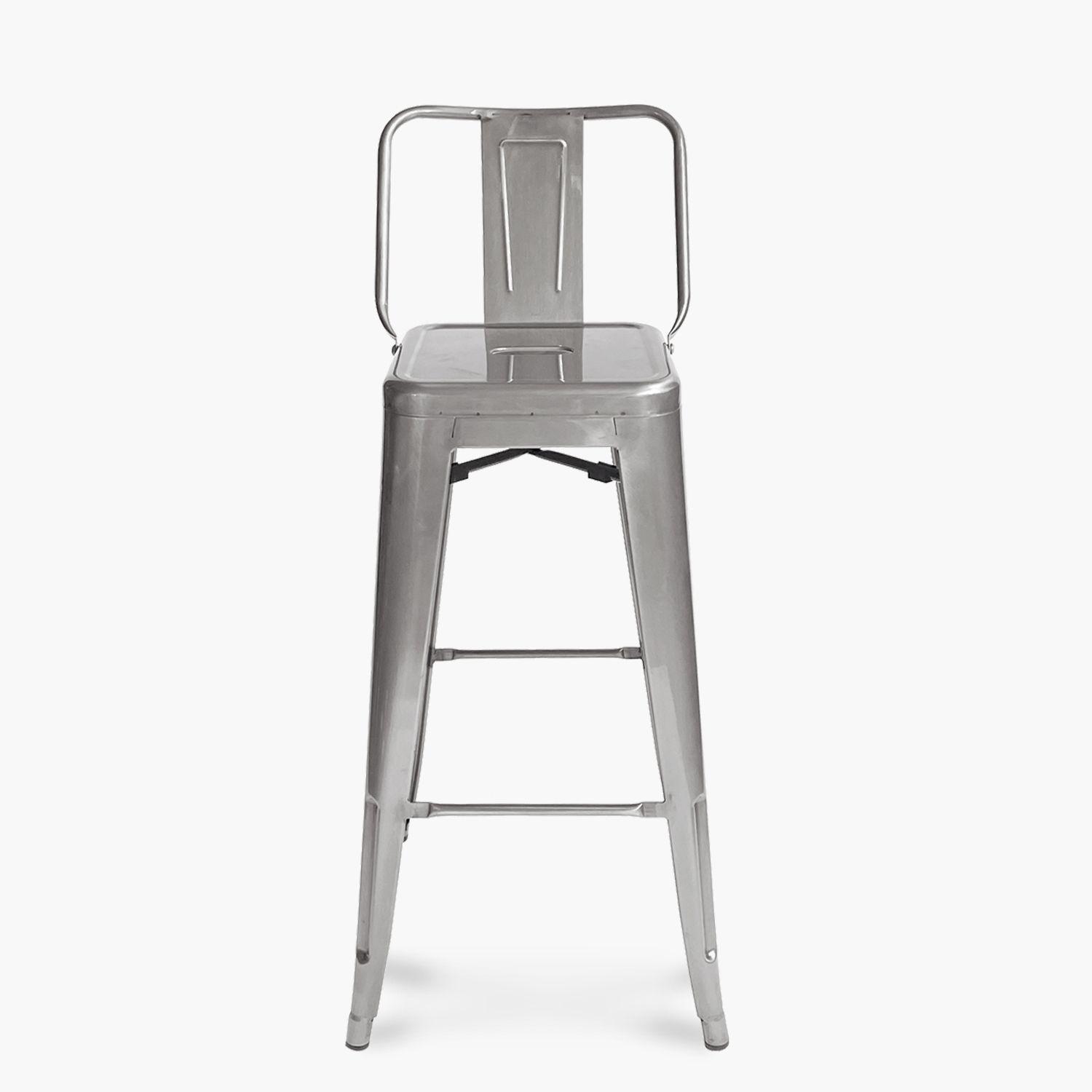 Pack 4 Taburetes Tolix con respaldo Alto 77 Metal-1