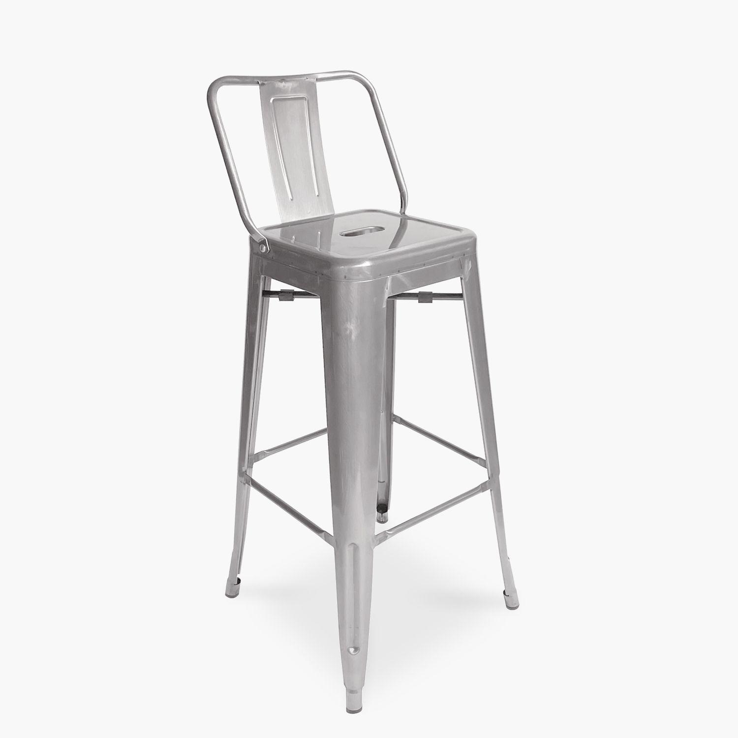 Pack 4 Taburetes Tolix con respaldo Alto 77 Metal-2