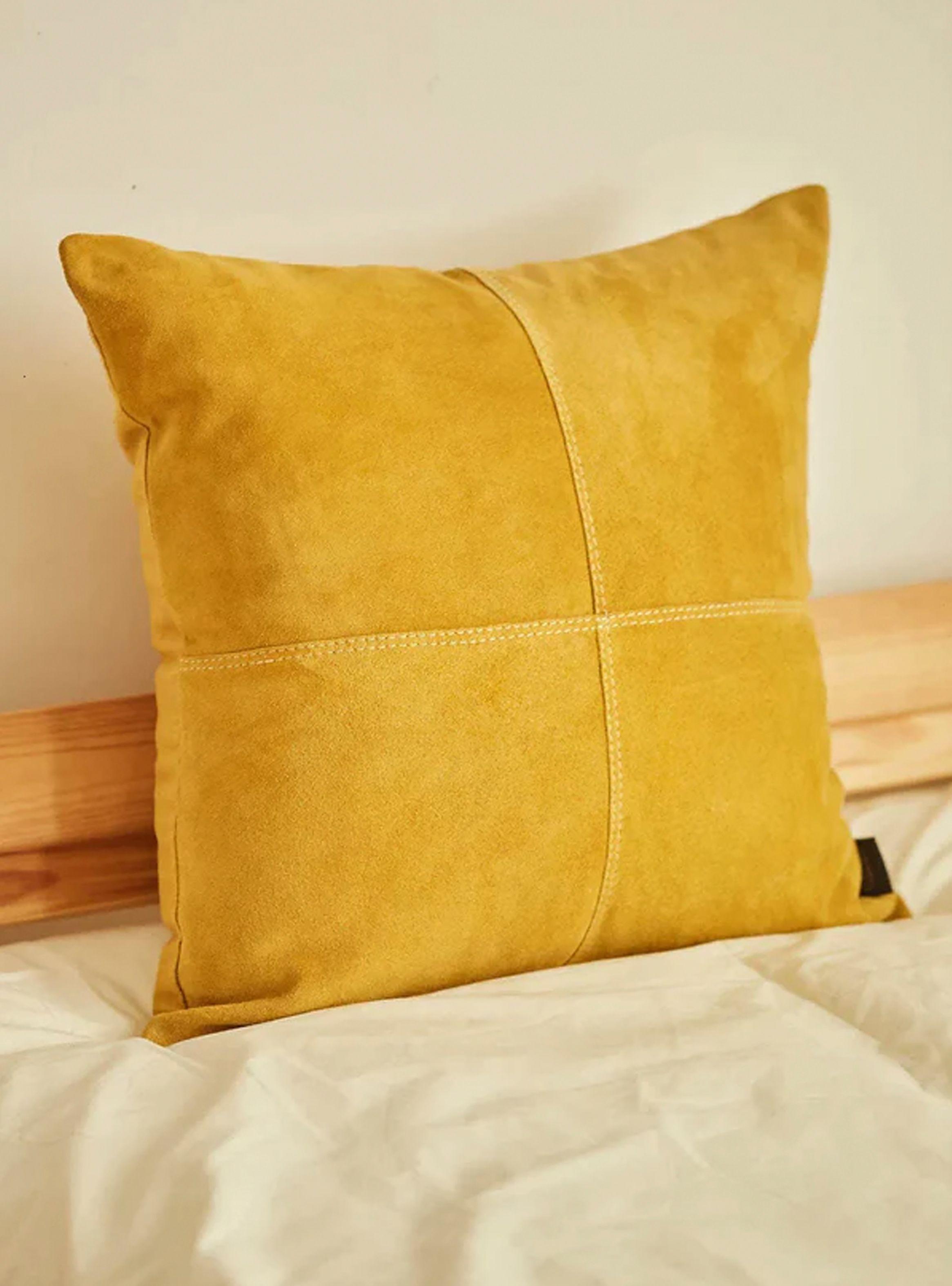 Funda Cojin Hamza 60x60 Mostaza-1