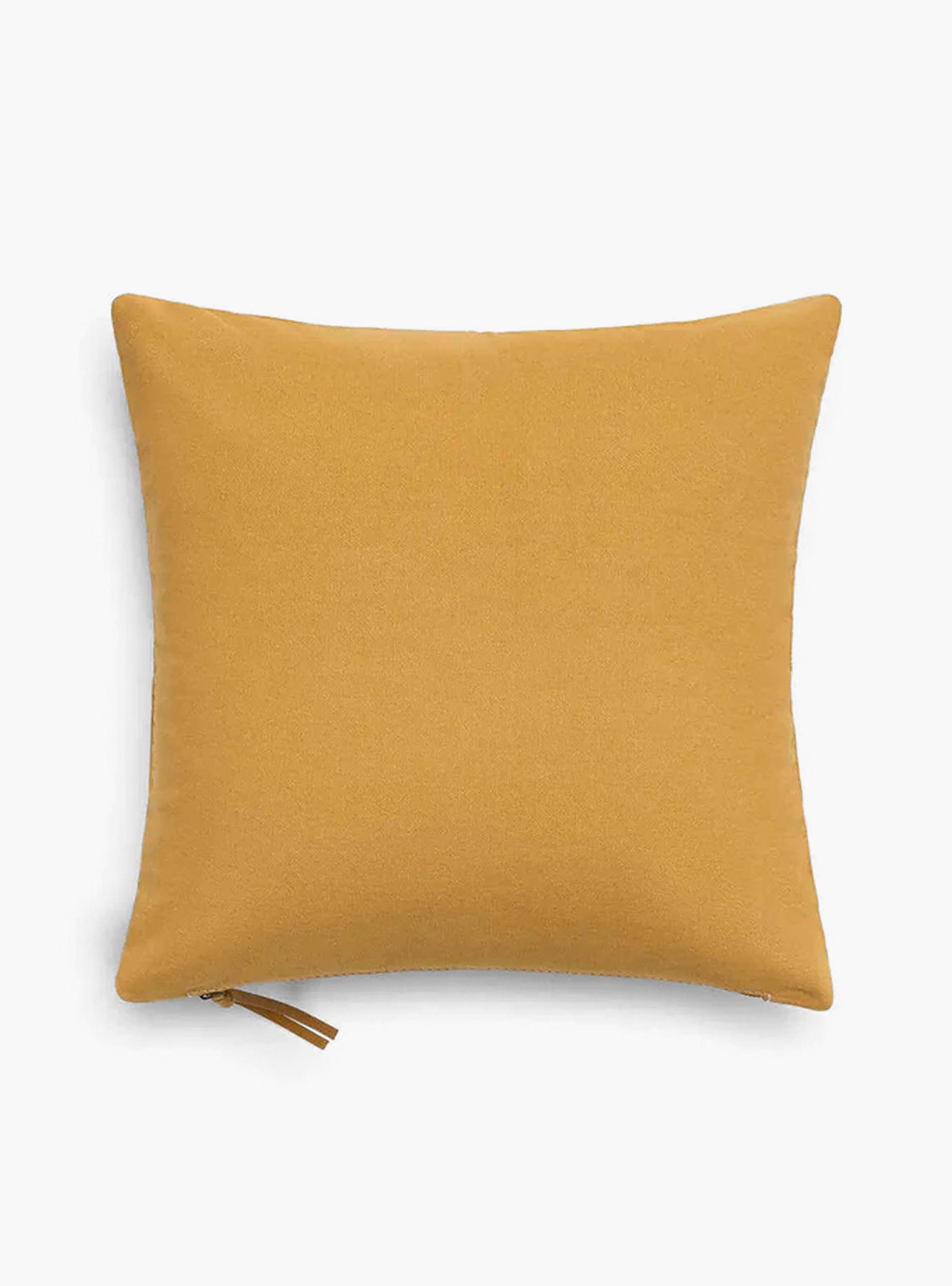 Funda Cojín Hamza 60x60 Mostaza-2