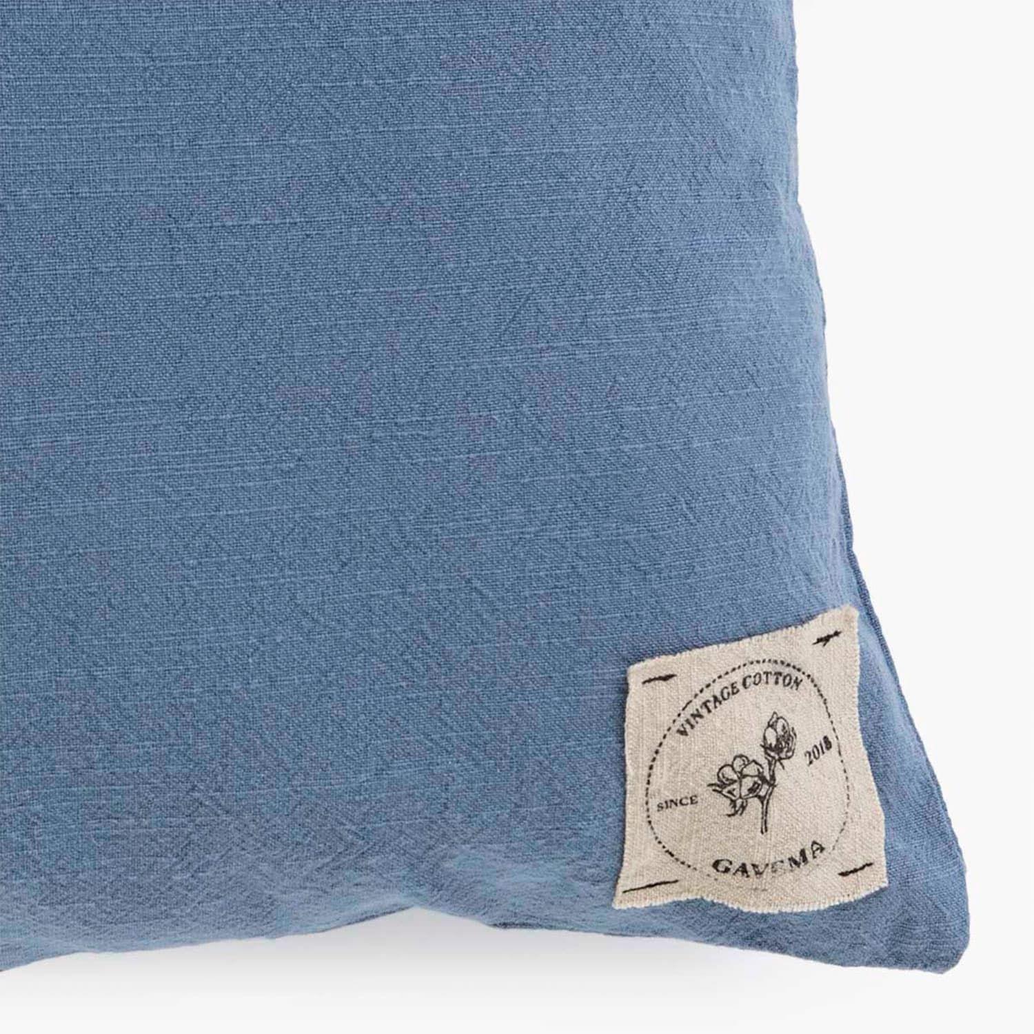 Funda Cojin Algodon Gavema 45x45 Azul-1