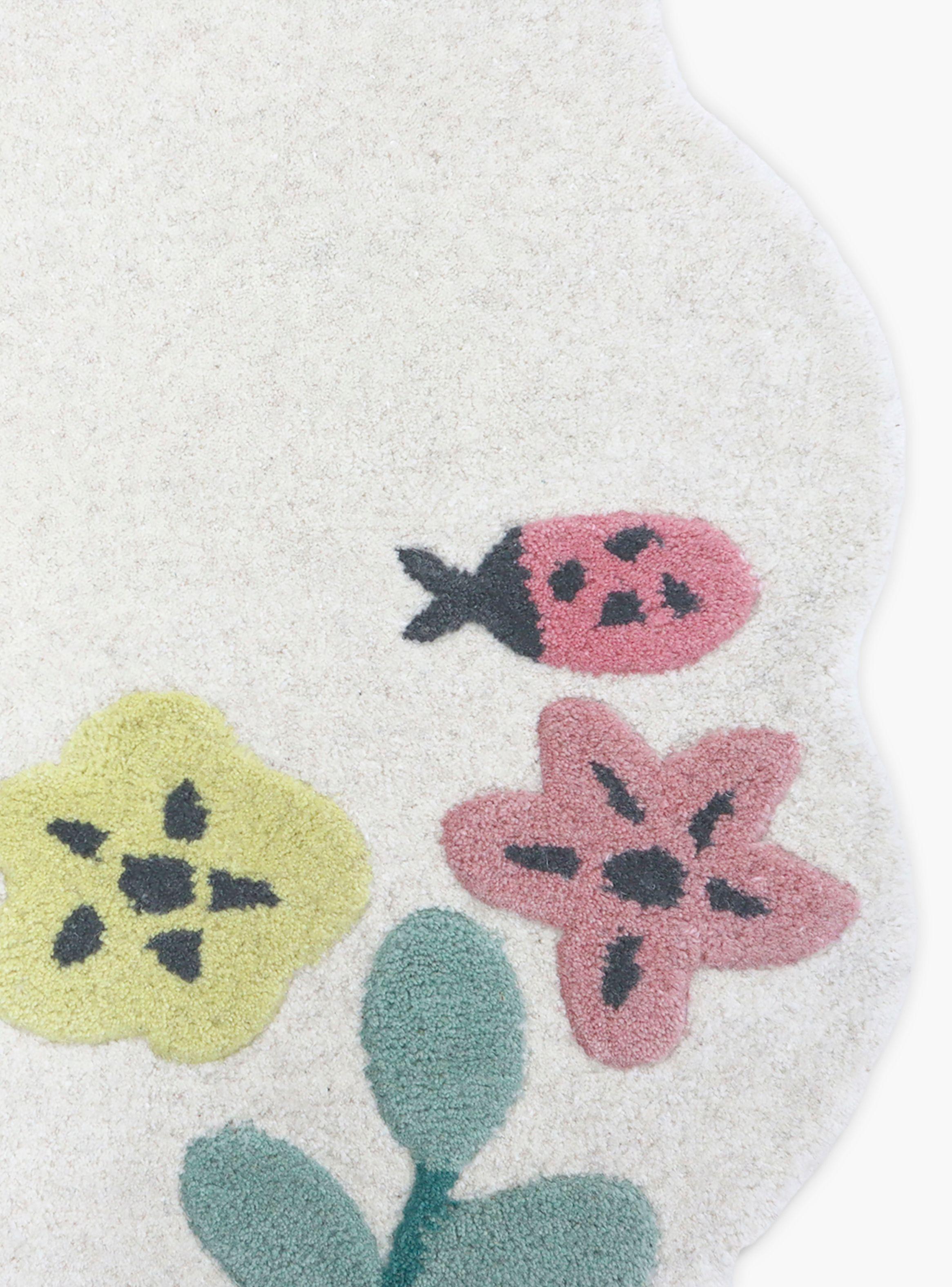 Alfombra Flores Diam 120-2