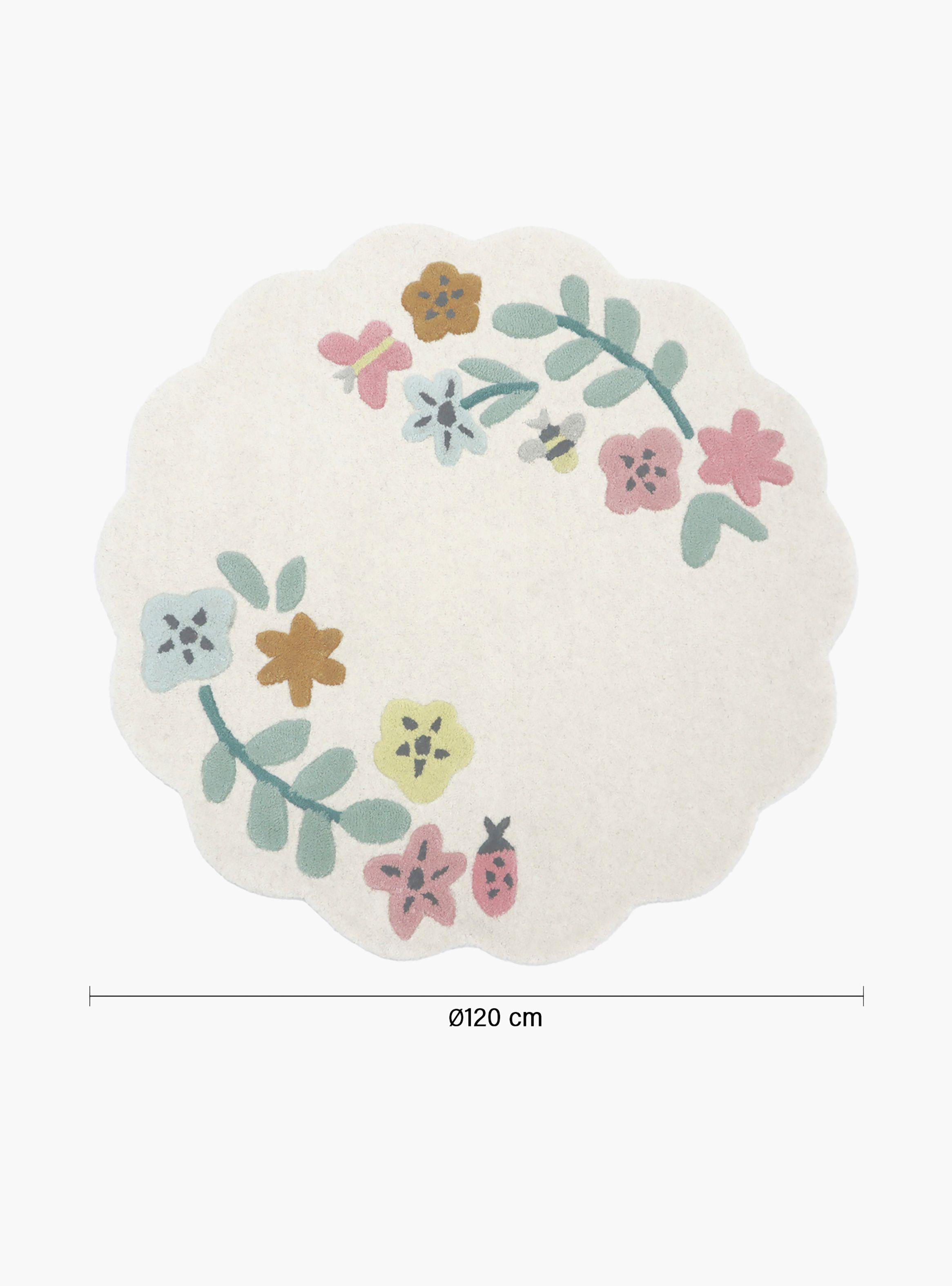 Alfombra Flores Diam 120-4