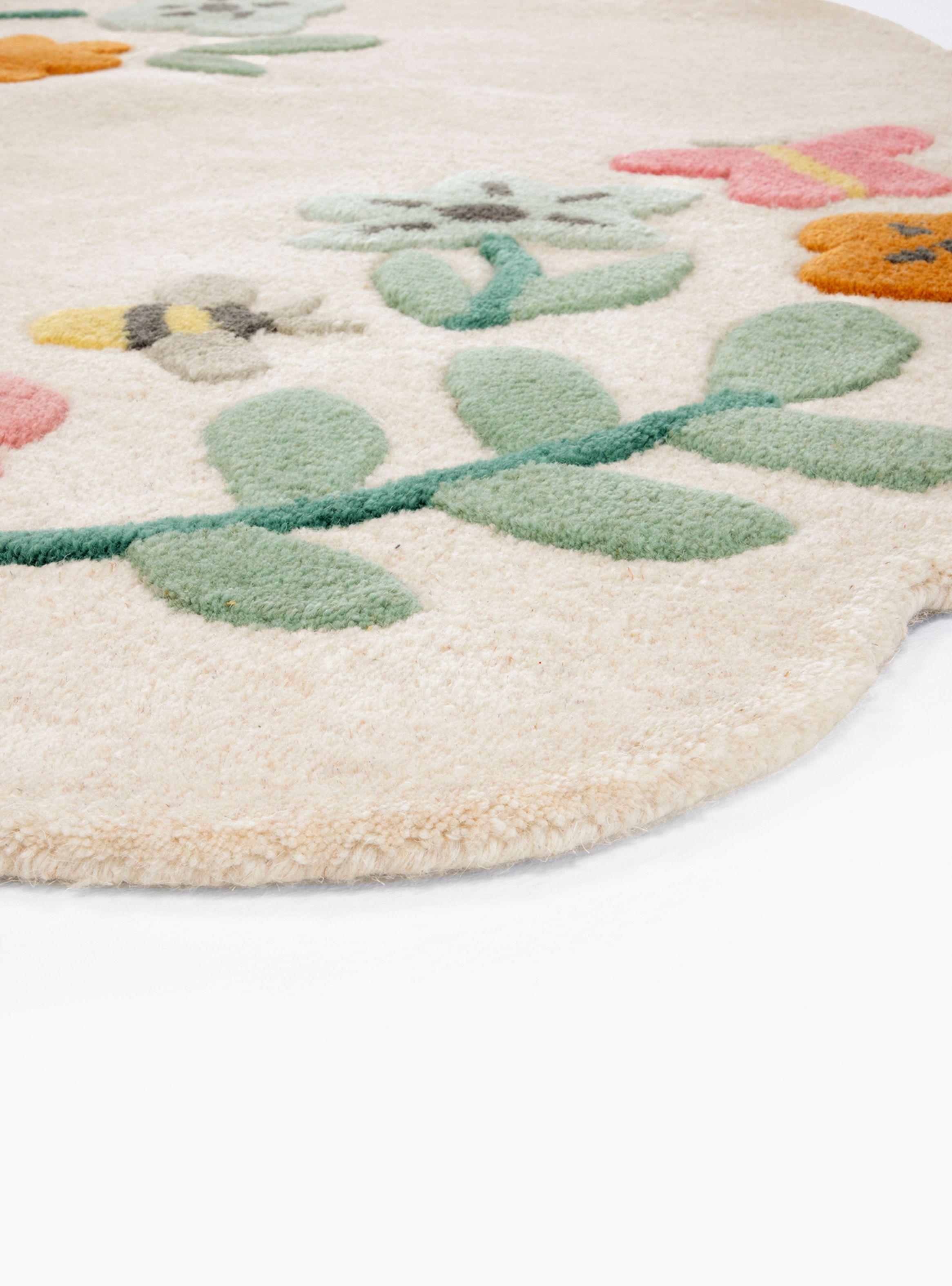 Alfombra Flores Diam 120-4