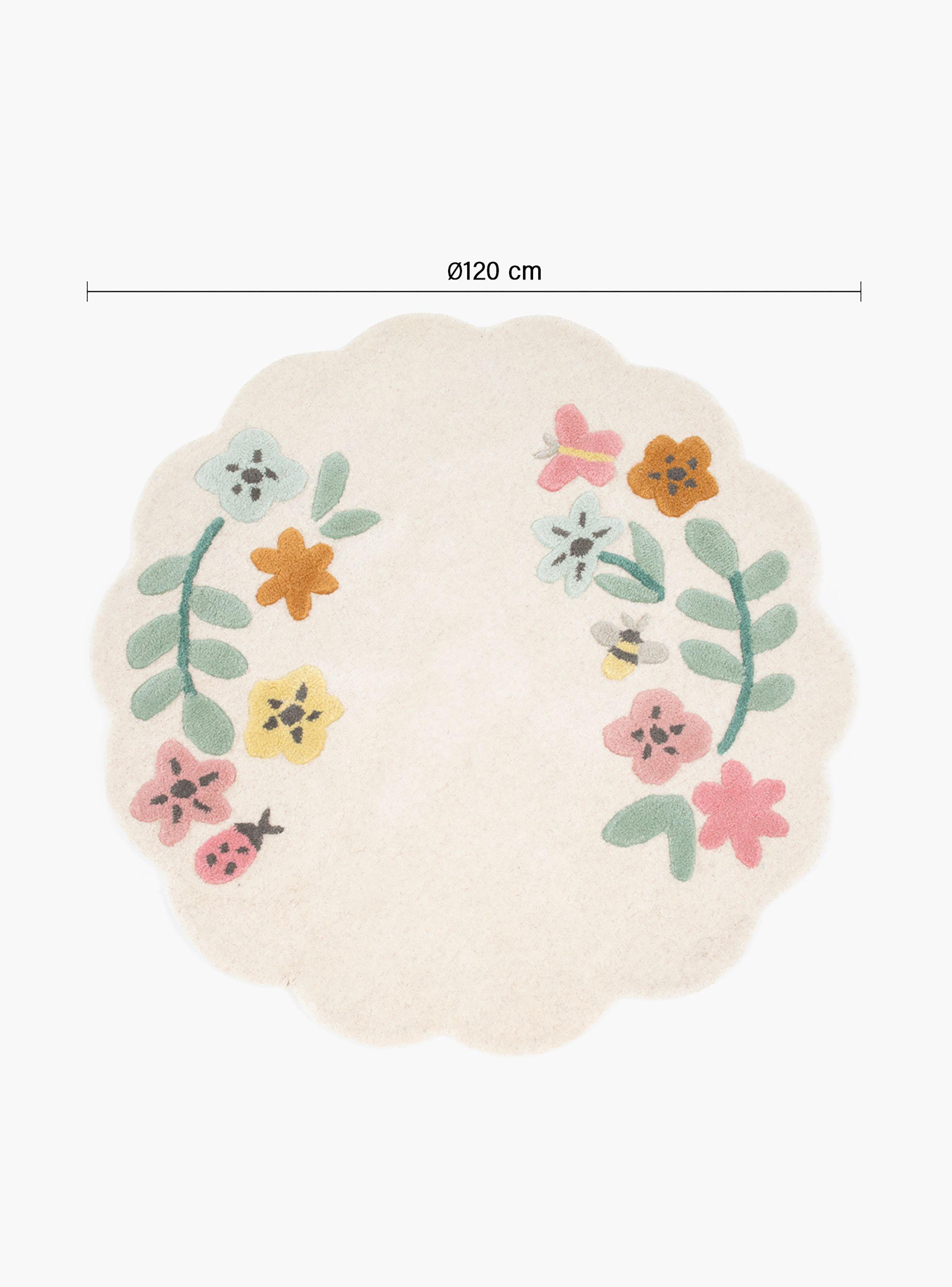 Alfombra Flores Diam 120-5