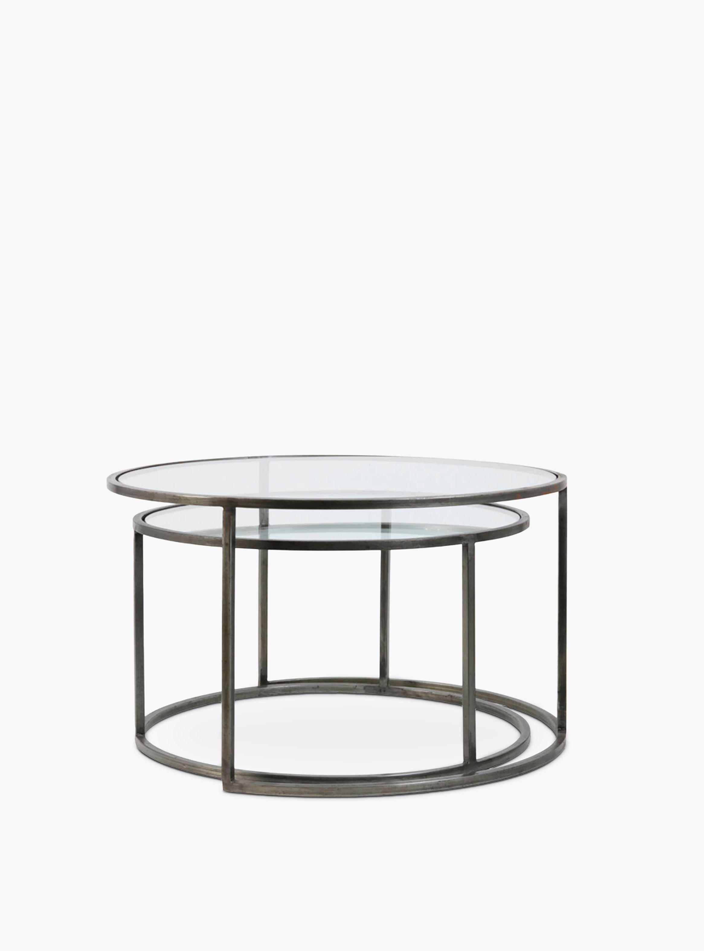 Mesas Anidadas Duarte Plateado-2