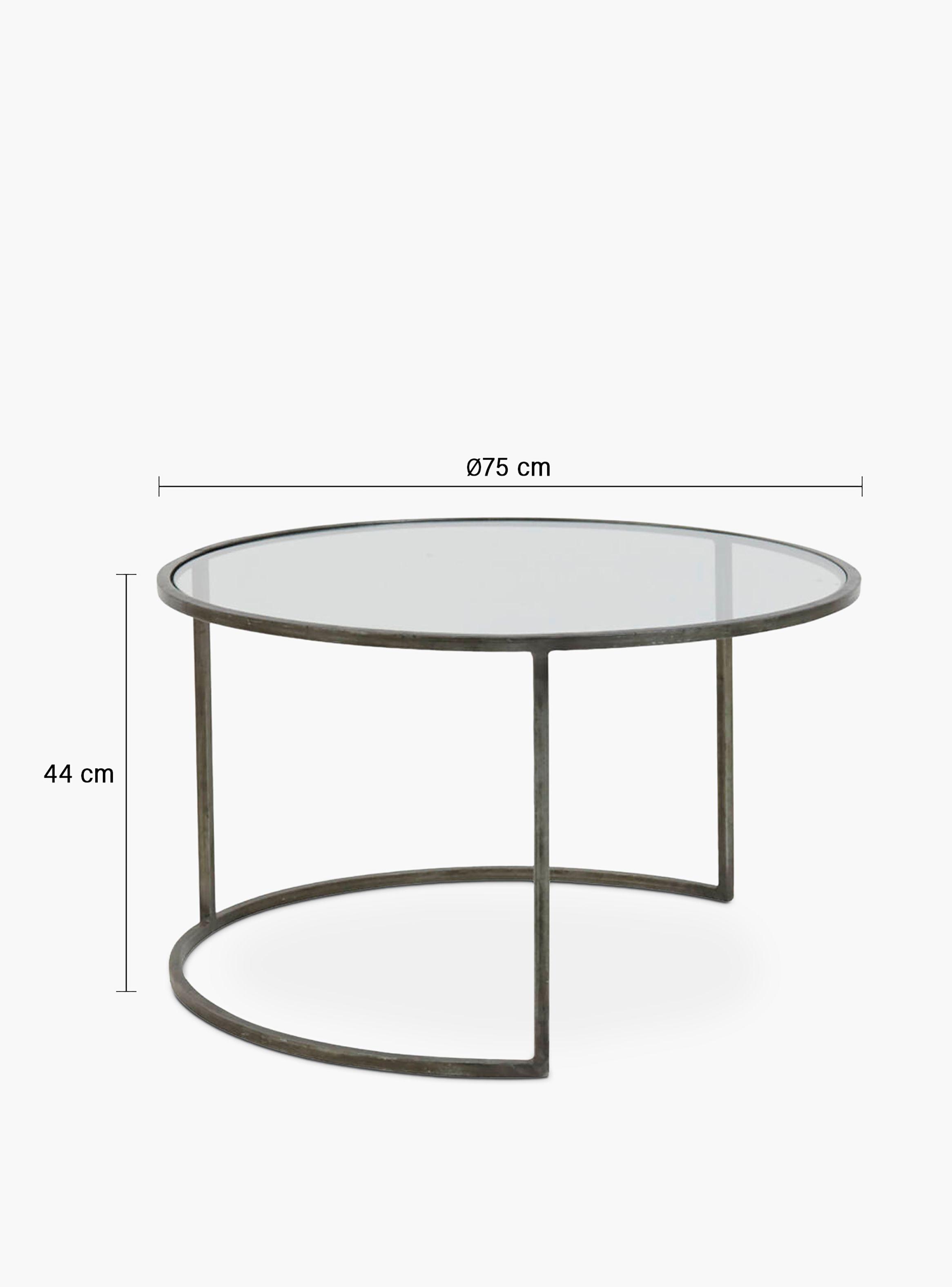 Mesas Anidadas Duarte Plateado-6