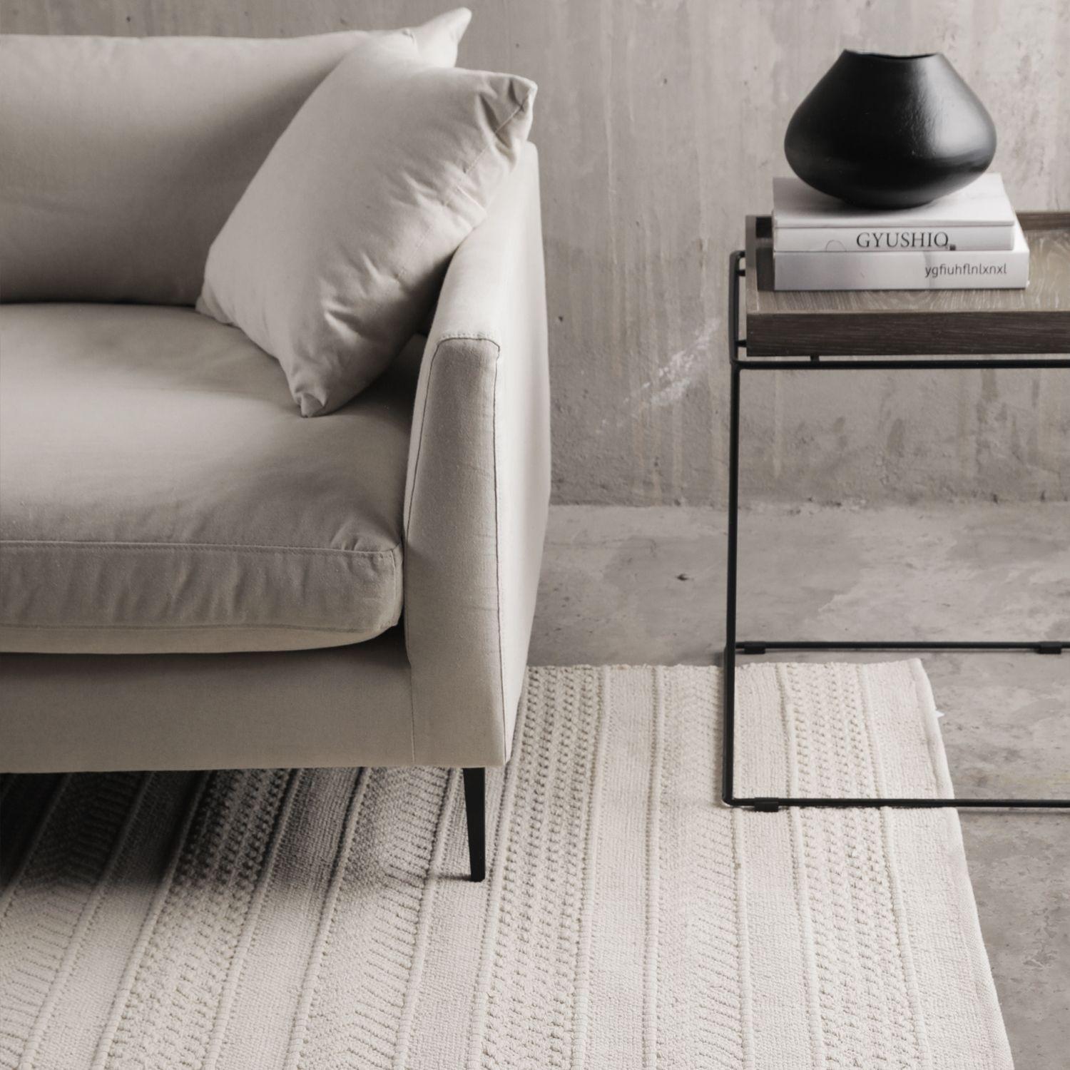 Alfombra Algodon Bartolome 170x240 Blanco-3