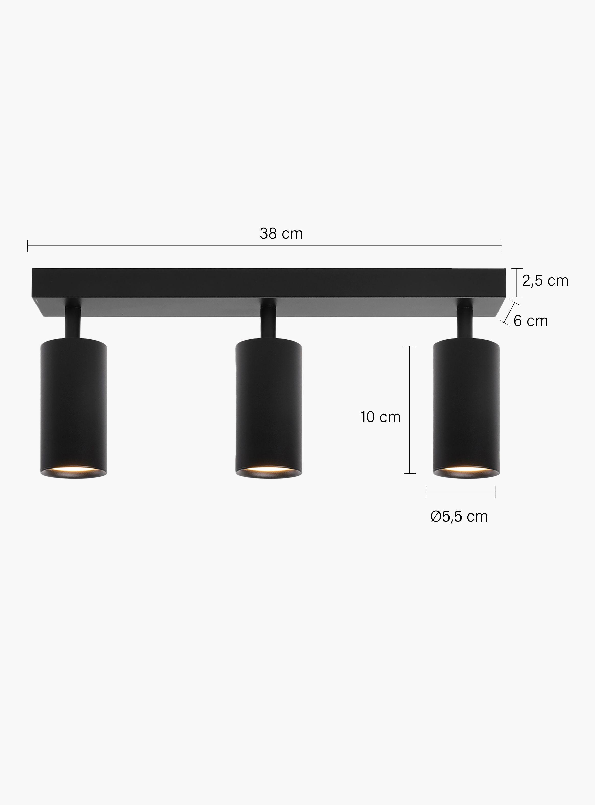 Lámpara de Techo Harper x3 Negro-5